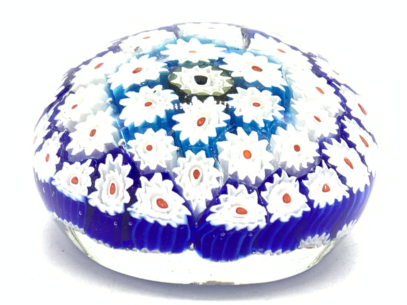 Murano Style Millefiori Glass Paperweight (1 of 6)