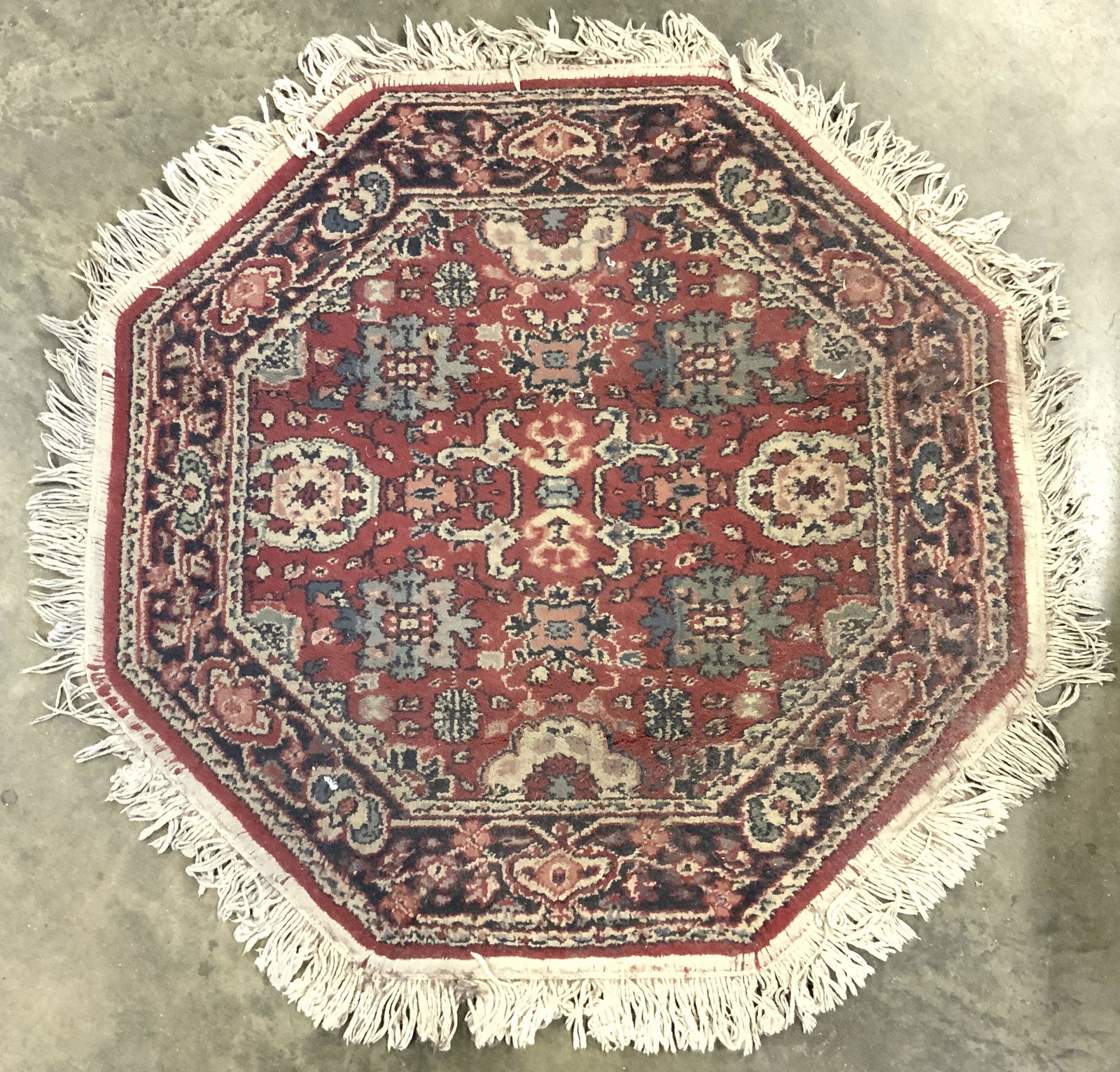 Vintage TERCLON HERITAGE French Octagonal Wool Rug (1 of 7)