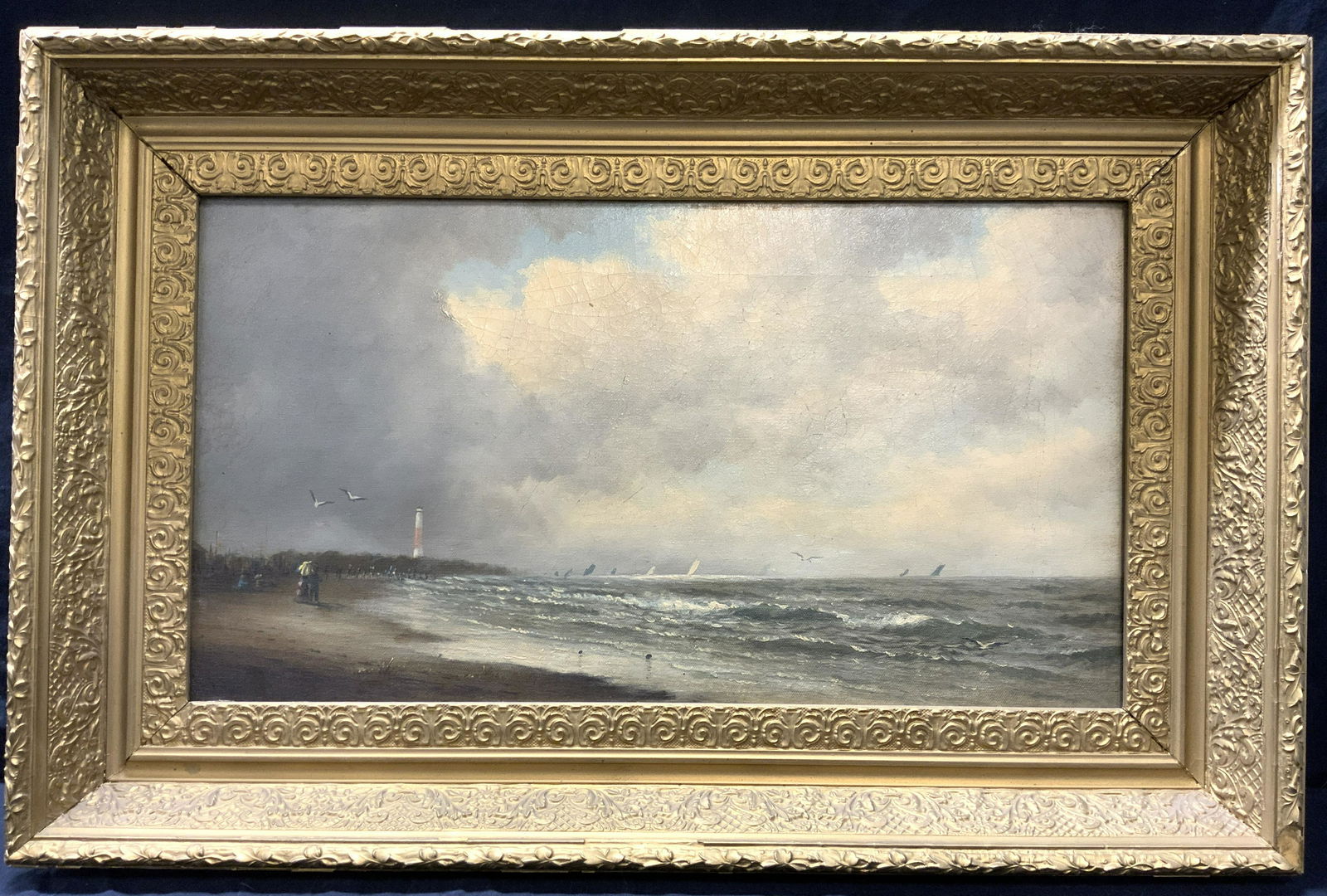 ATTR ROBERT AUSTIN Atlantic City Beach Painting (1 of 6)