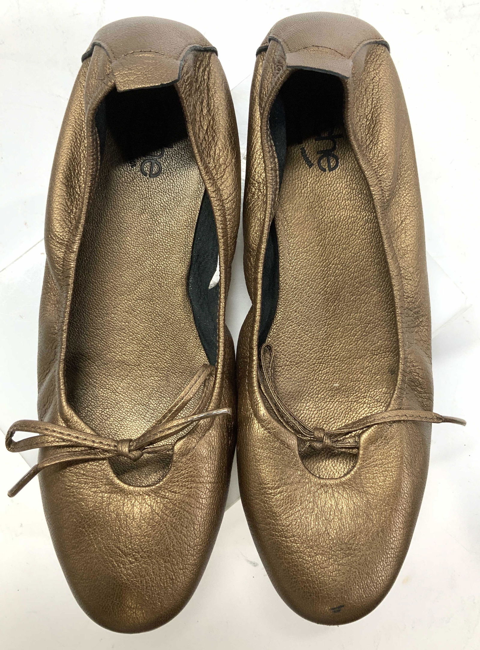 ARCHE Bronze tn Leather Ballerina Flats FRANCE (1 of 7)