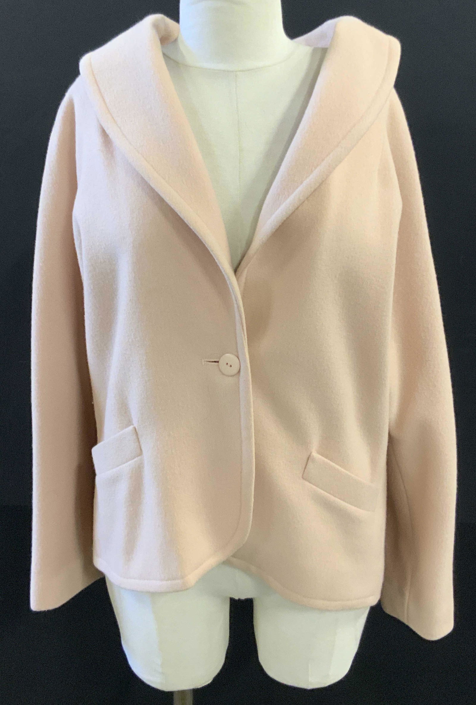 Vintage JAEGER British Pink New Wool Coat (1 of 10)