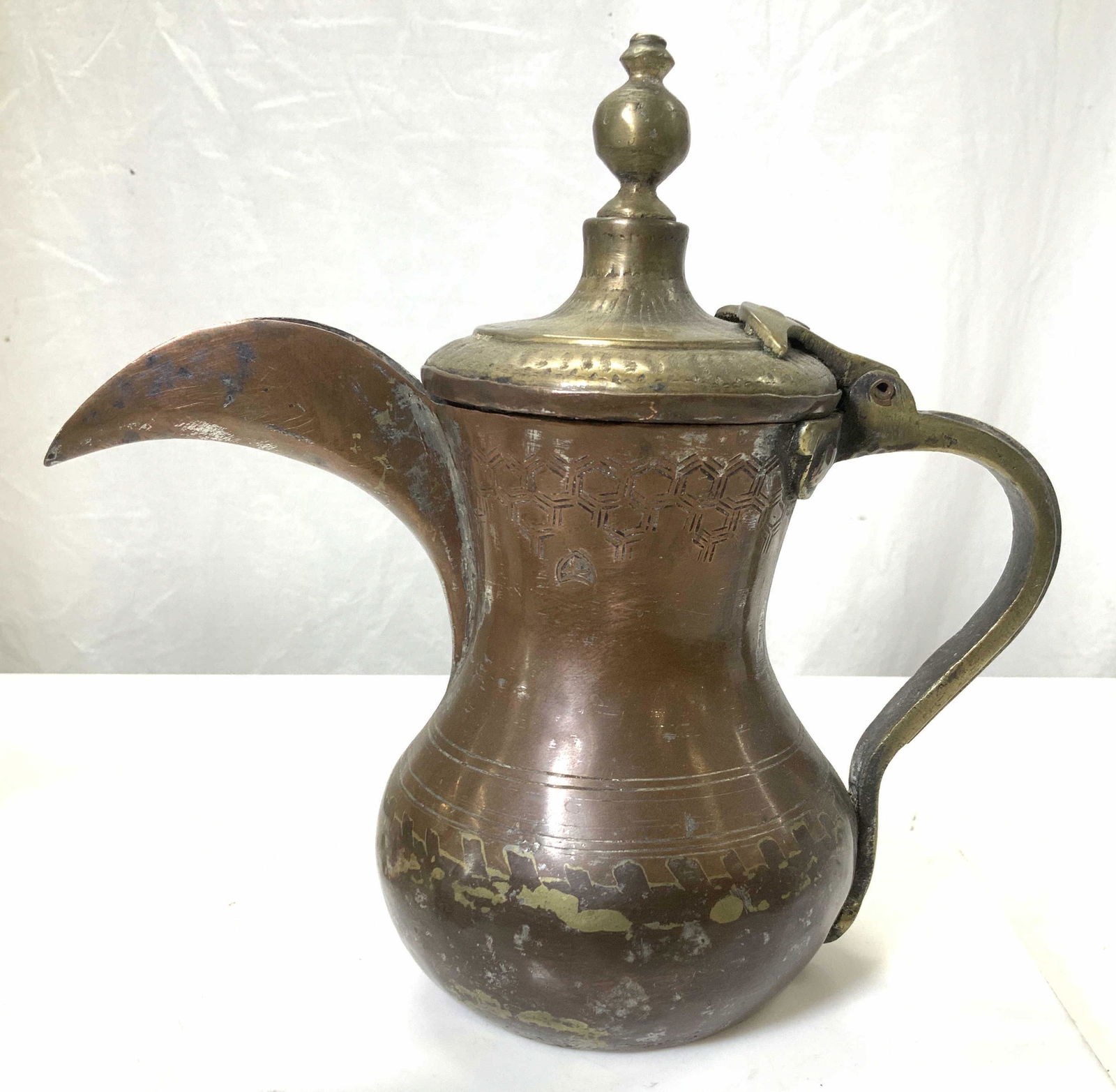 Vintage Middle Eastern Decorative Metal Coffee Pot (1 of 6)