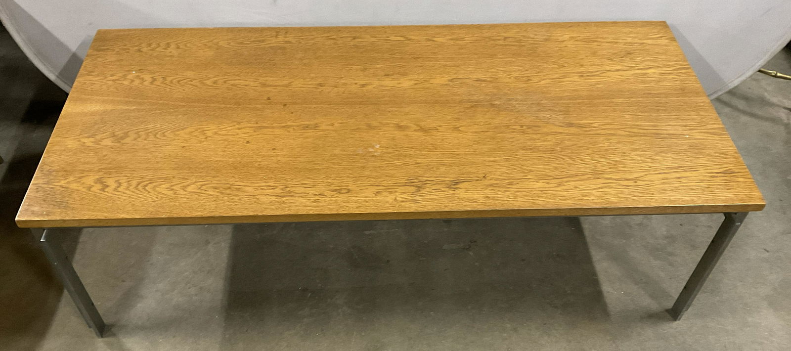 MCM Style Coffee Table W Steel Base (1 of 9)