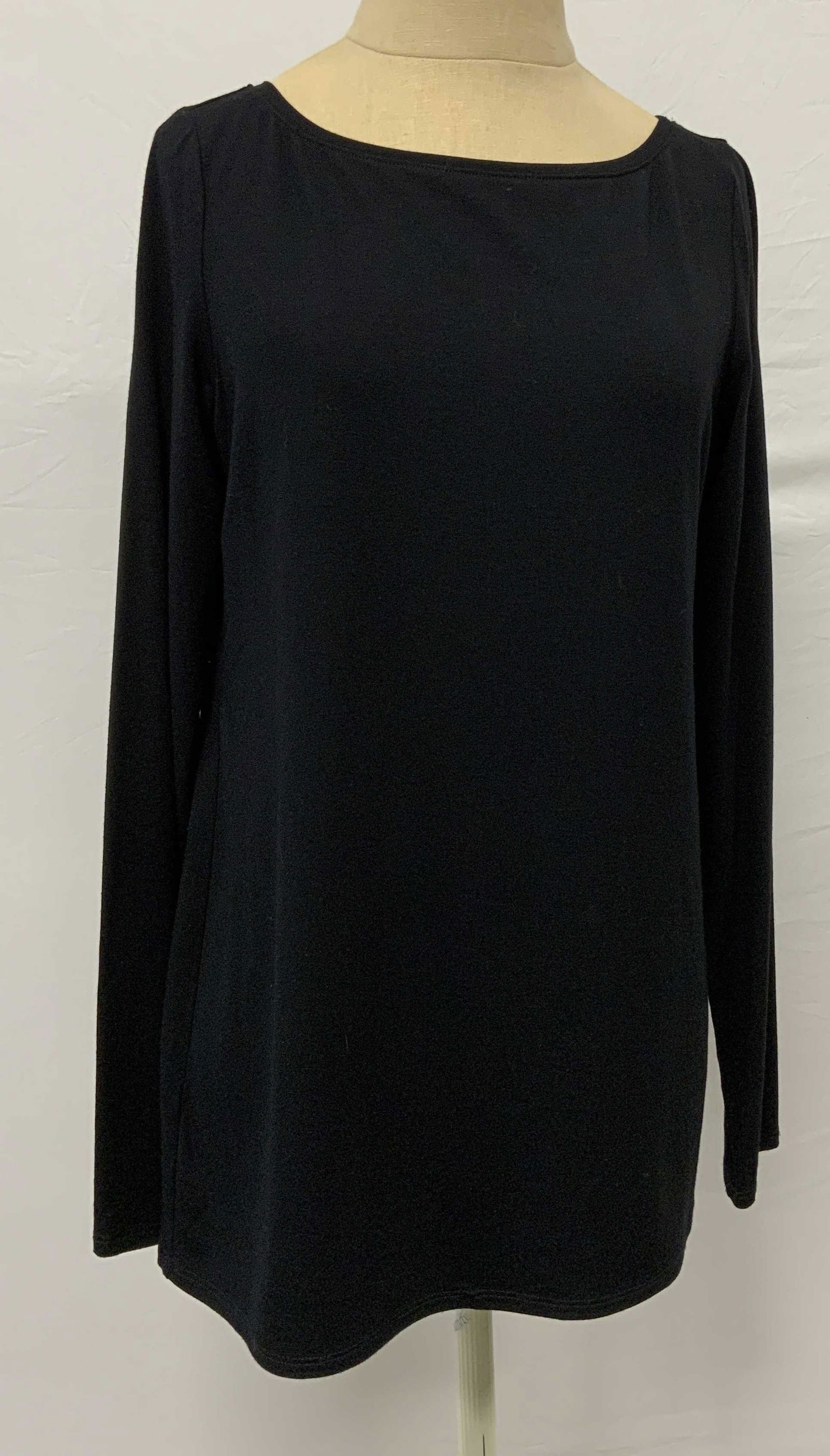 EILEEN FISCHER Long Sleeve Black Shirt (1 of 6)