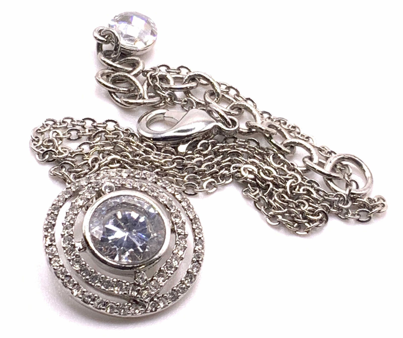 RALPH LAUREN Signed Bejeweled Pendant Necklace (1 of 8)