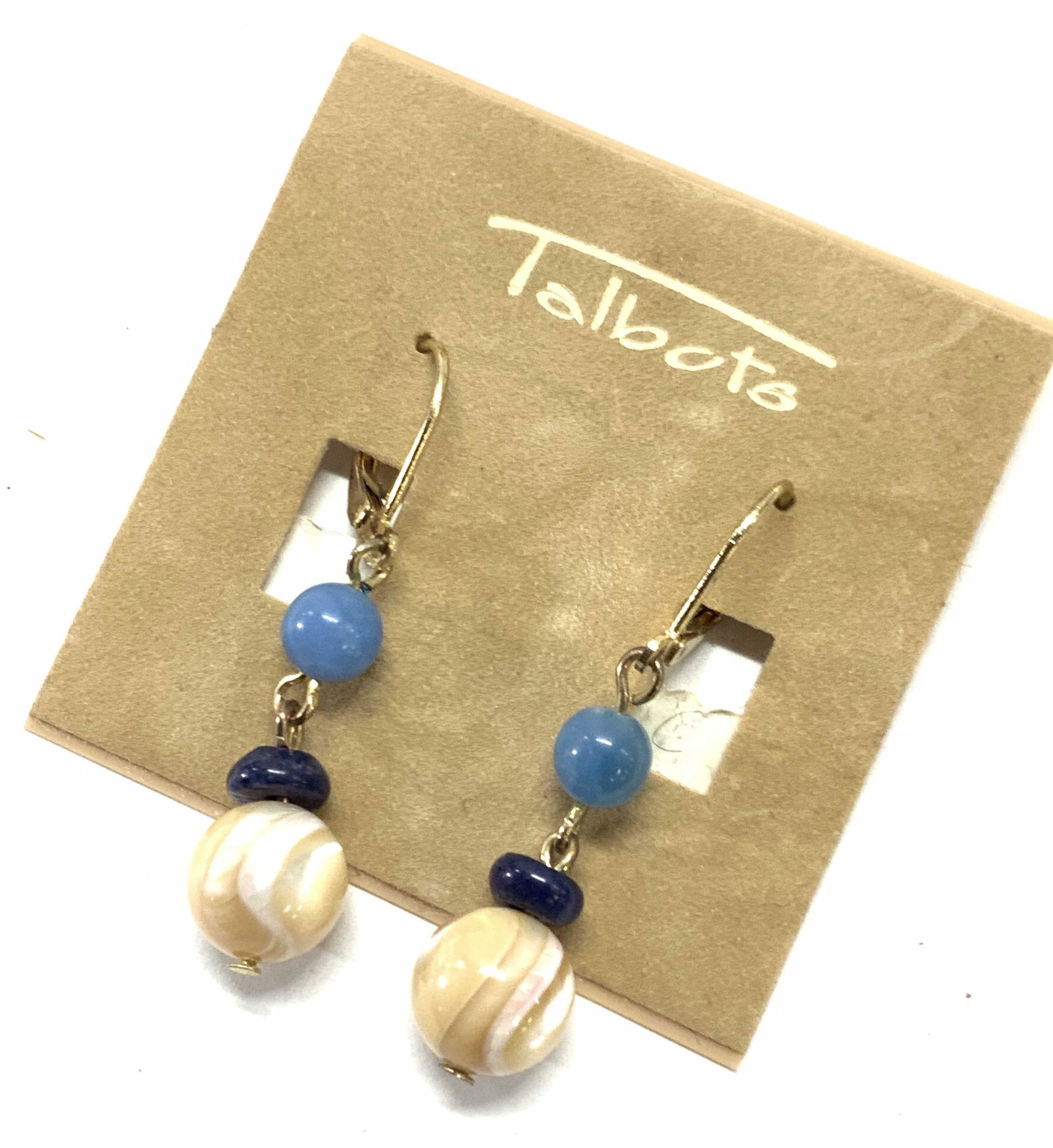 Talbots Beaded Dangle Earrings NWT (1 of 3)