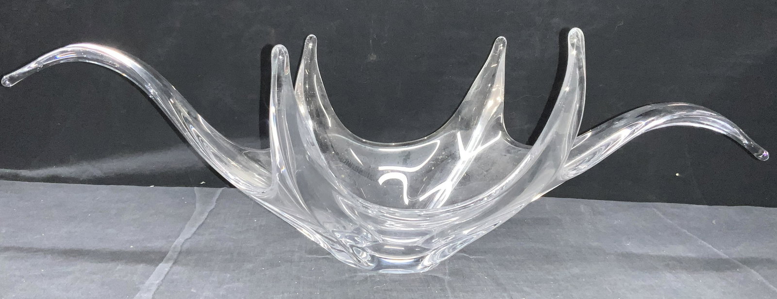 MCM Hand Blown Art Glass Centerpiece Bowl (1 of 6)