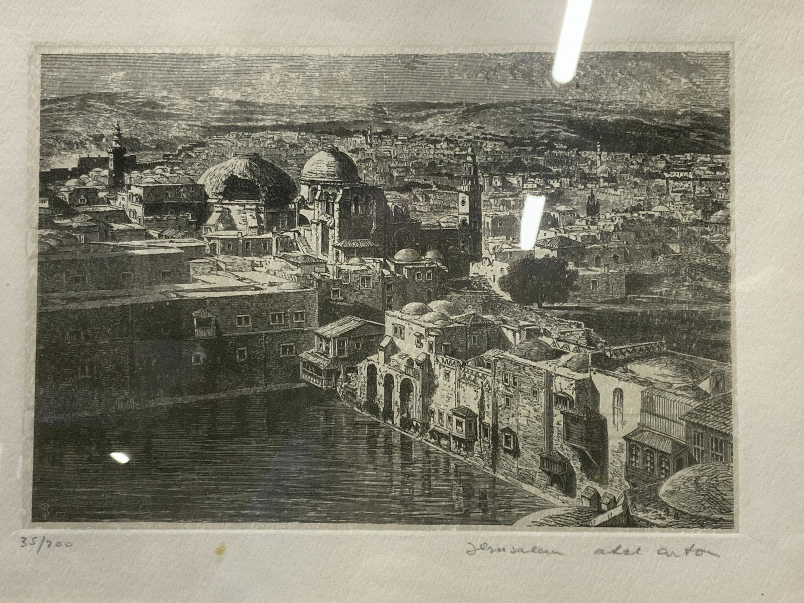 Signed Limited Edition Jerusalem Etching (1 of 6)
