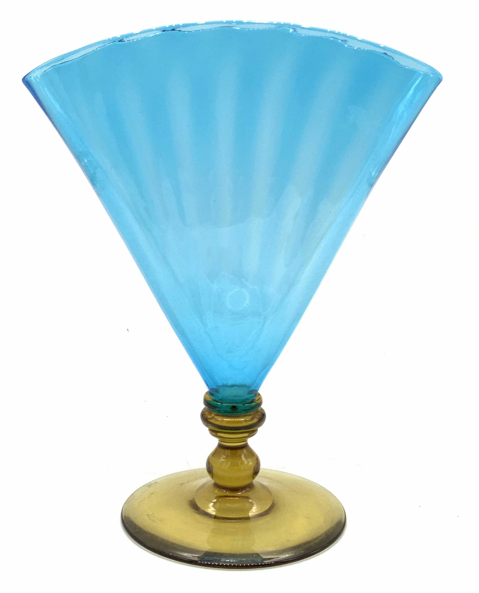 Blue Crystal Footed Display Vessel (1 of 6)