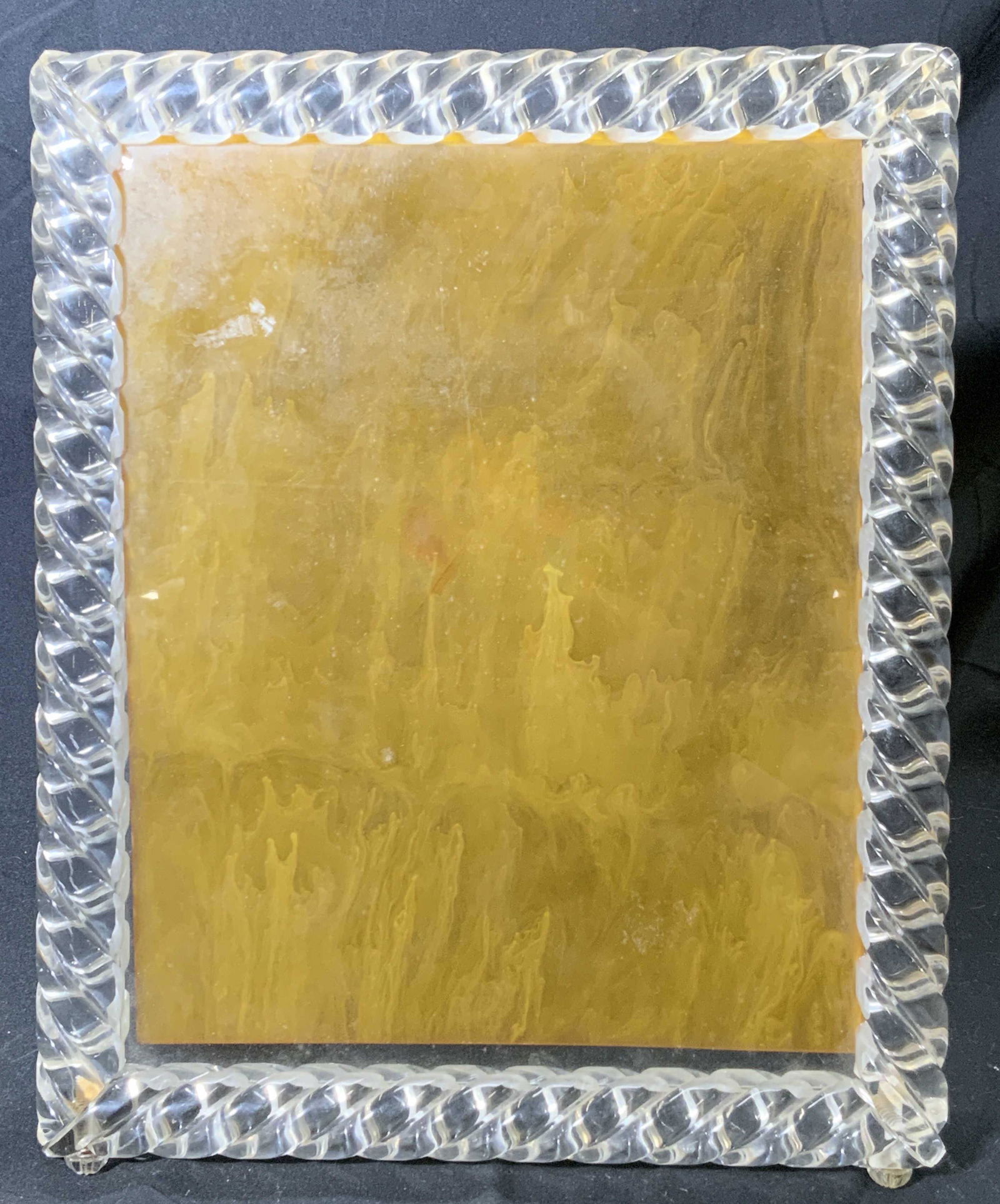 Large Rectangular Lucite Standing Photo Frame (1 of 6)