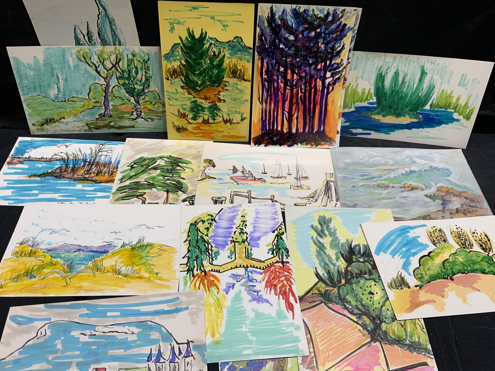 ALEXANDRA MERKER Signed Group Lot Sketches (1 of 6)