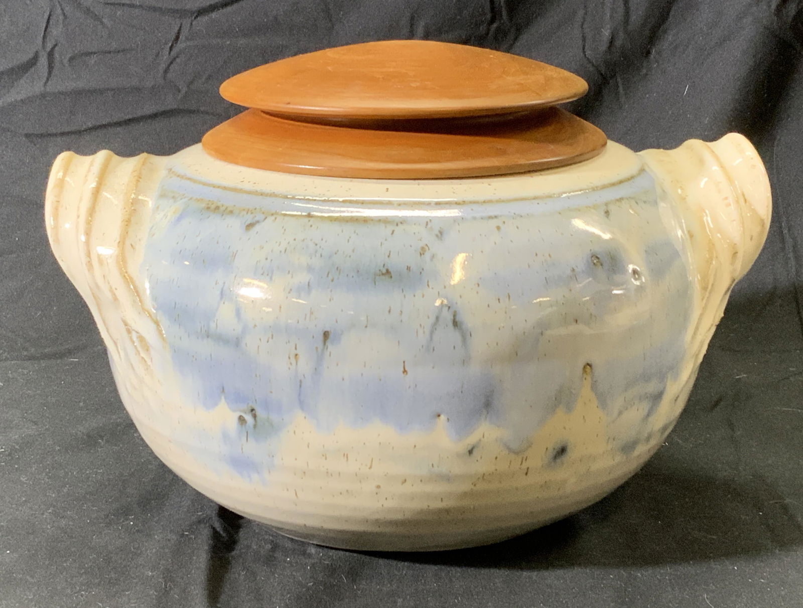 Handmade Ceramic Lidded Vessel, Signed (1 of 7)