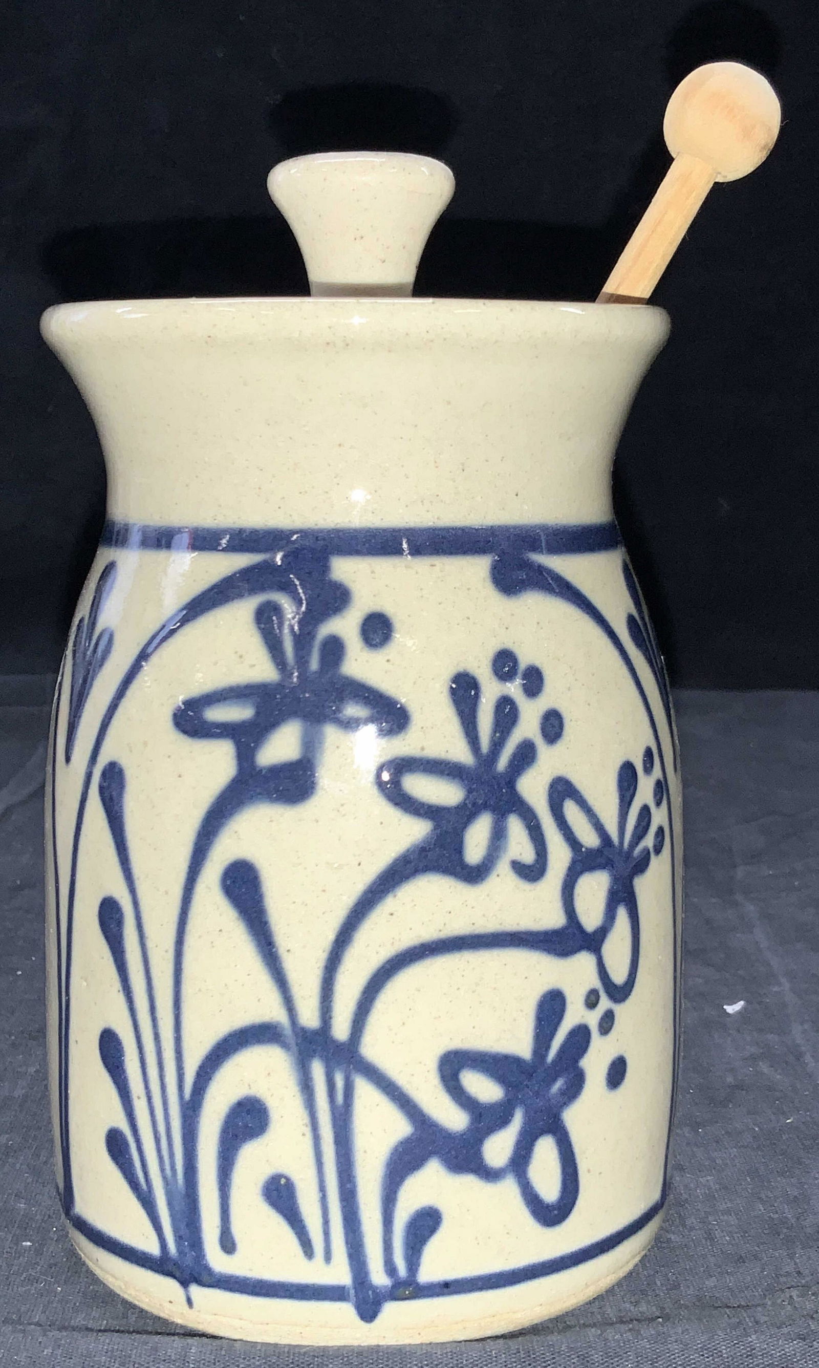 Signed Ceramic Honey Pot (1 of 8)