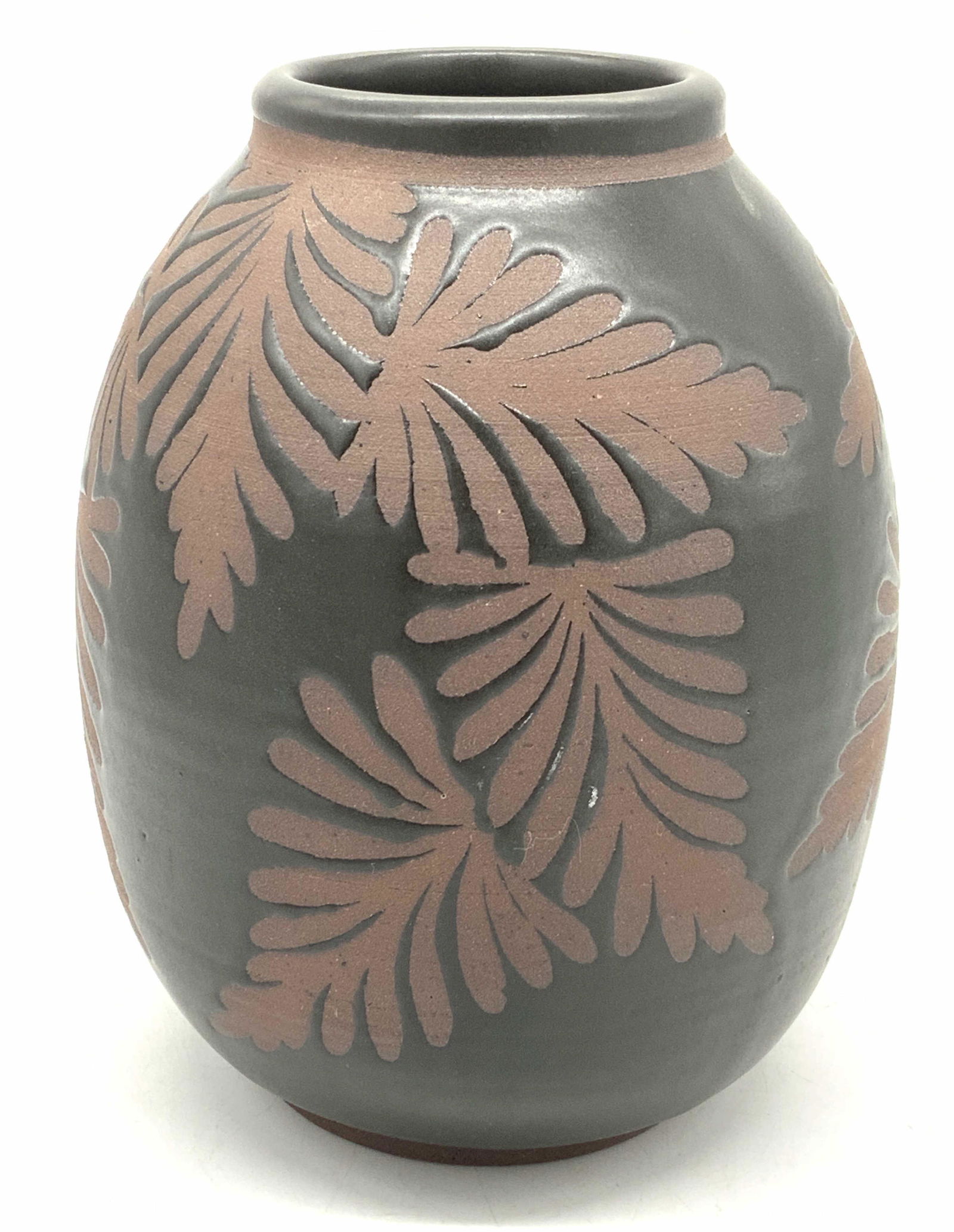 MARNI TURKEL Vtg Vegetal Stoneware Vase (1 of 8)