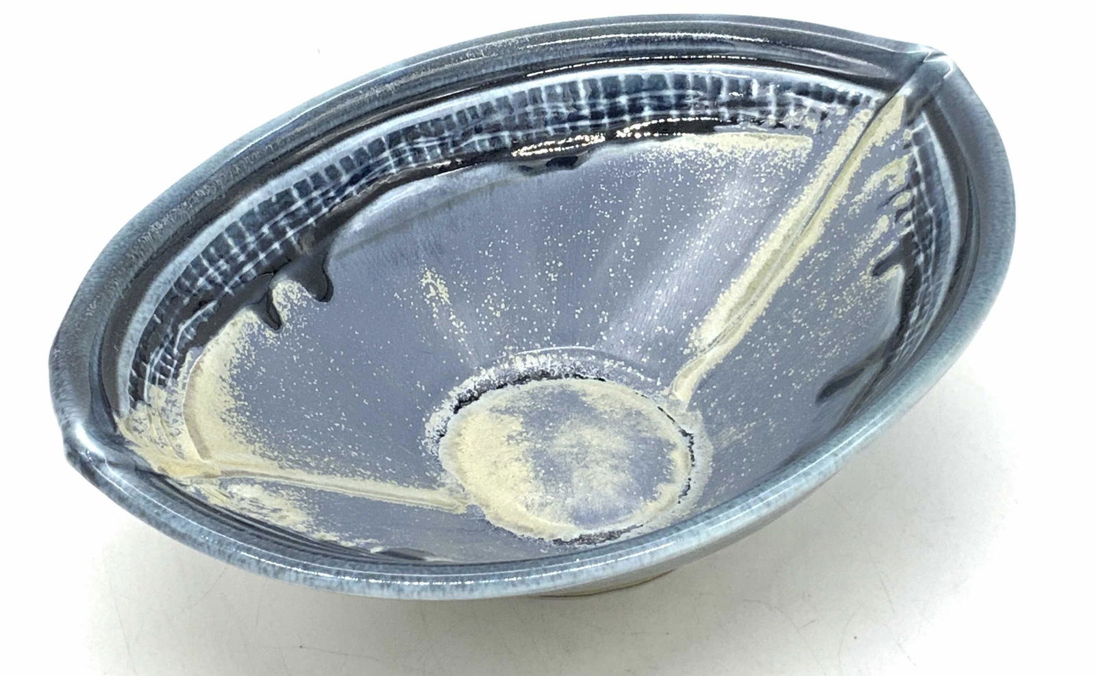 Blue Glazed Ceramic Bowl (1 of 5)