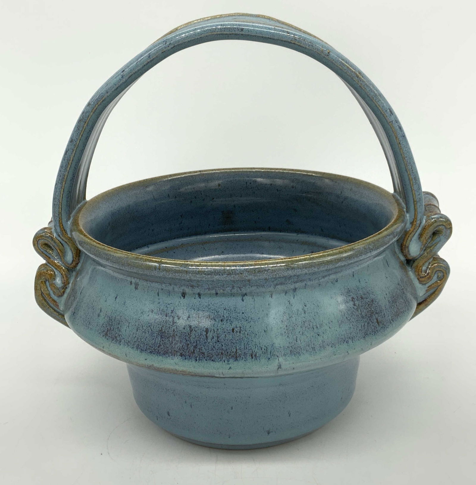 Signed Handmade Ceramic Vessel With Handle (1 of 4)