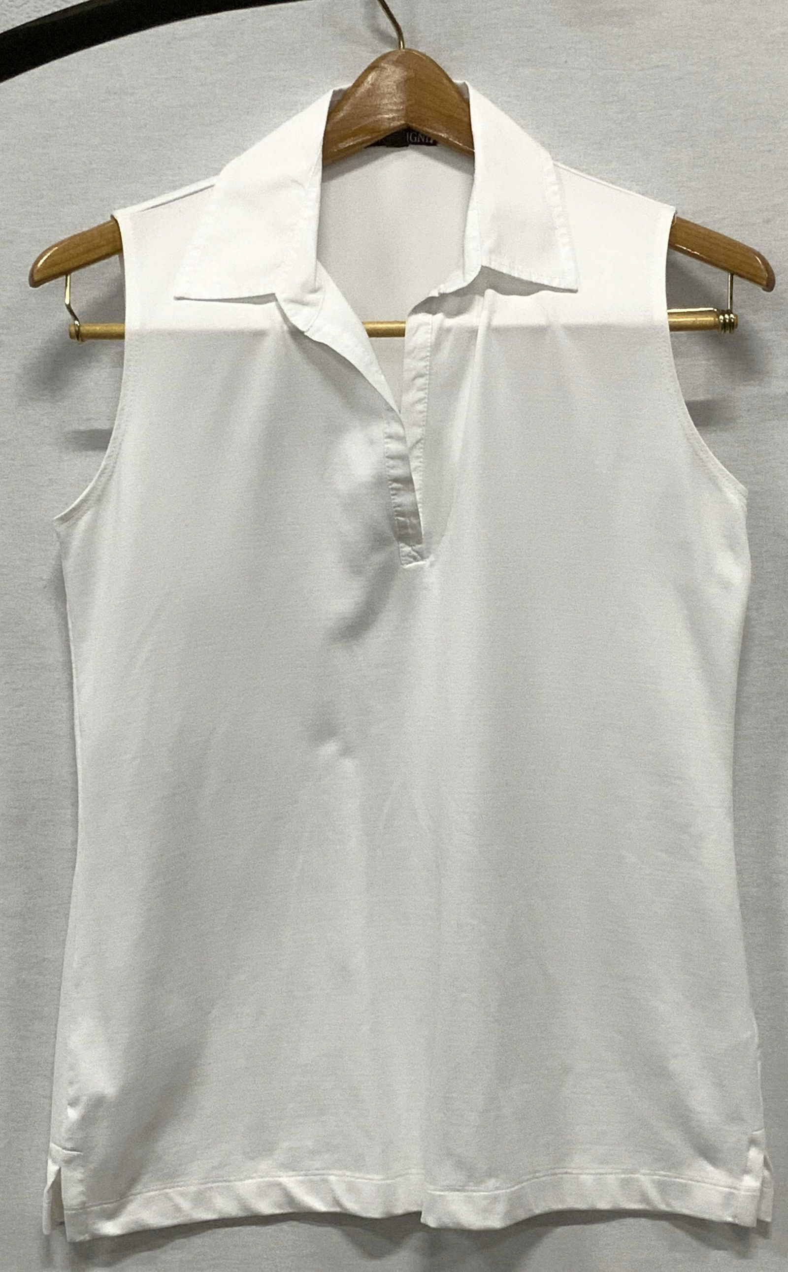 ANUE LIGNE White Collared Blouse, USA (1 of 4)