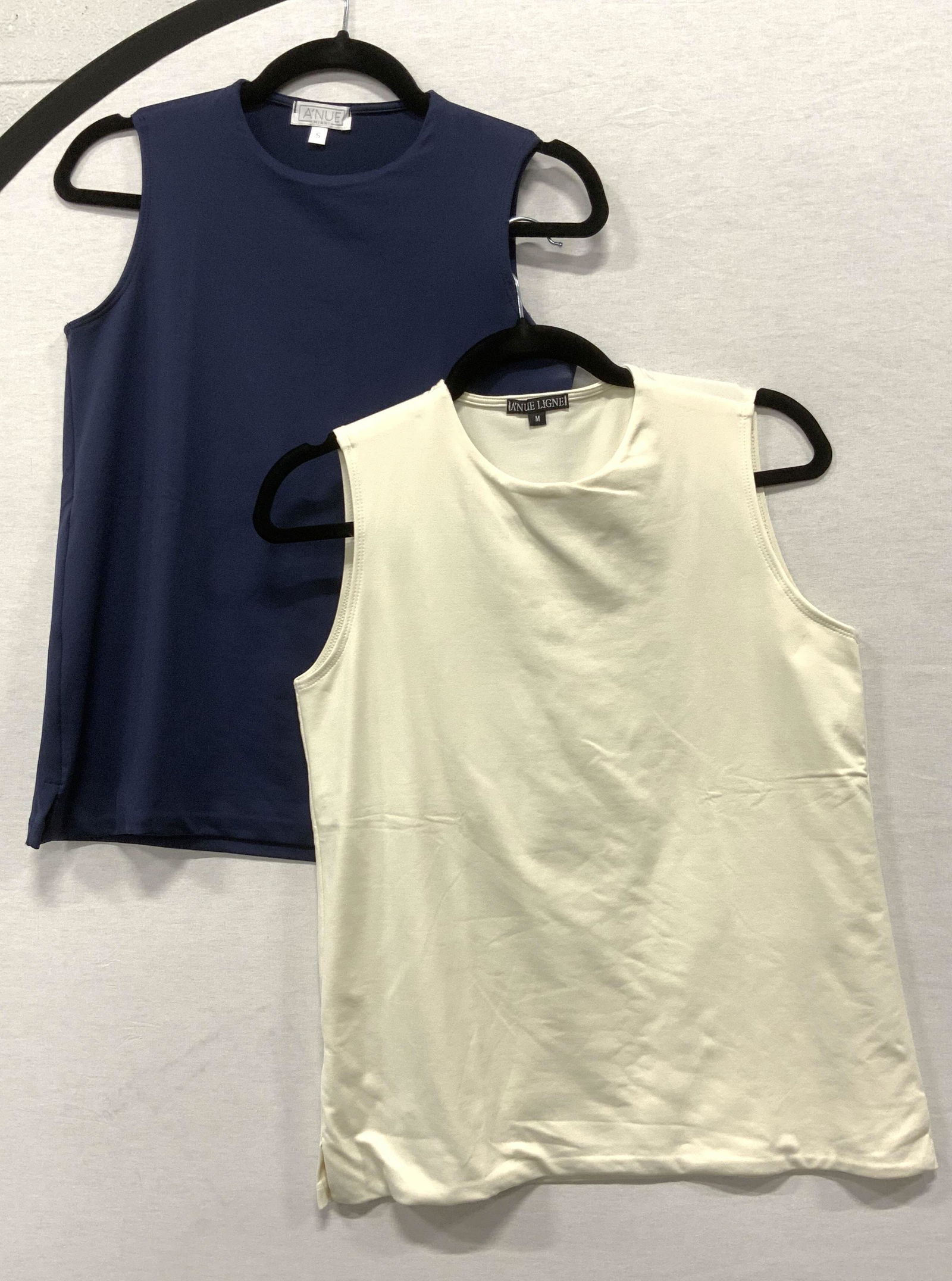 A NUE LIGNE Pair High Neck Tank Tops (1 of 7)