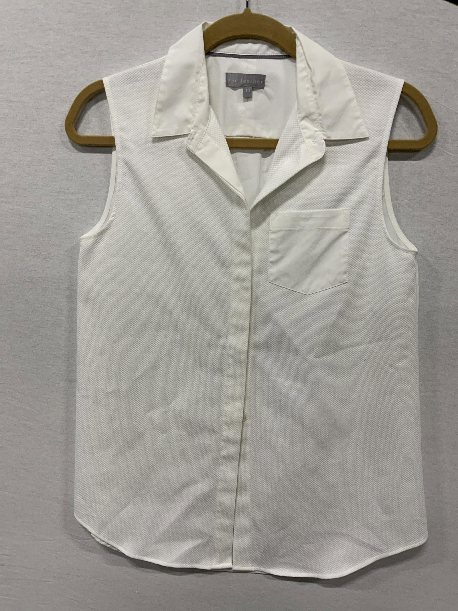 RAE FEATHER Button Up Blouse: RAE FEATHER Button Up Blouse, tag reads size 10 100% cotton. Possibly never worn. Womans wear, womans fashion, womans boho fashion, womans spring fashion, summer fashion, womans summer fashion, casual