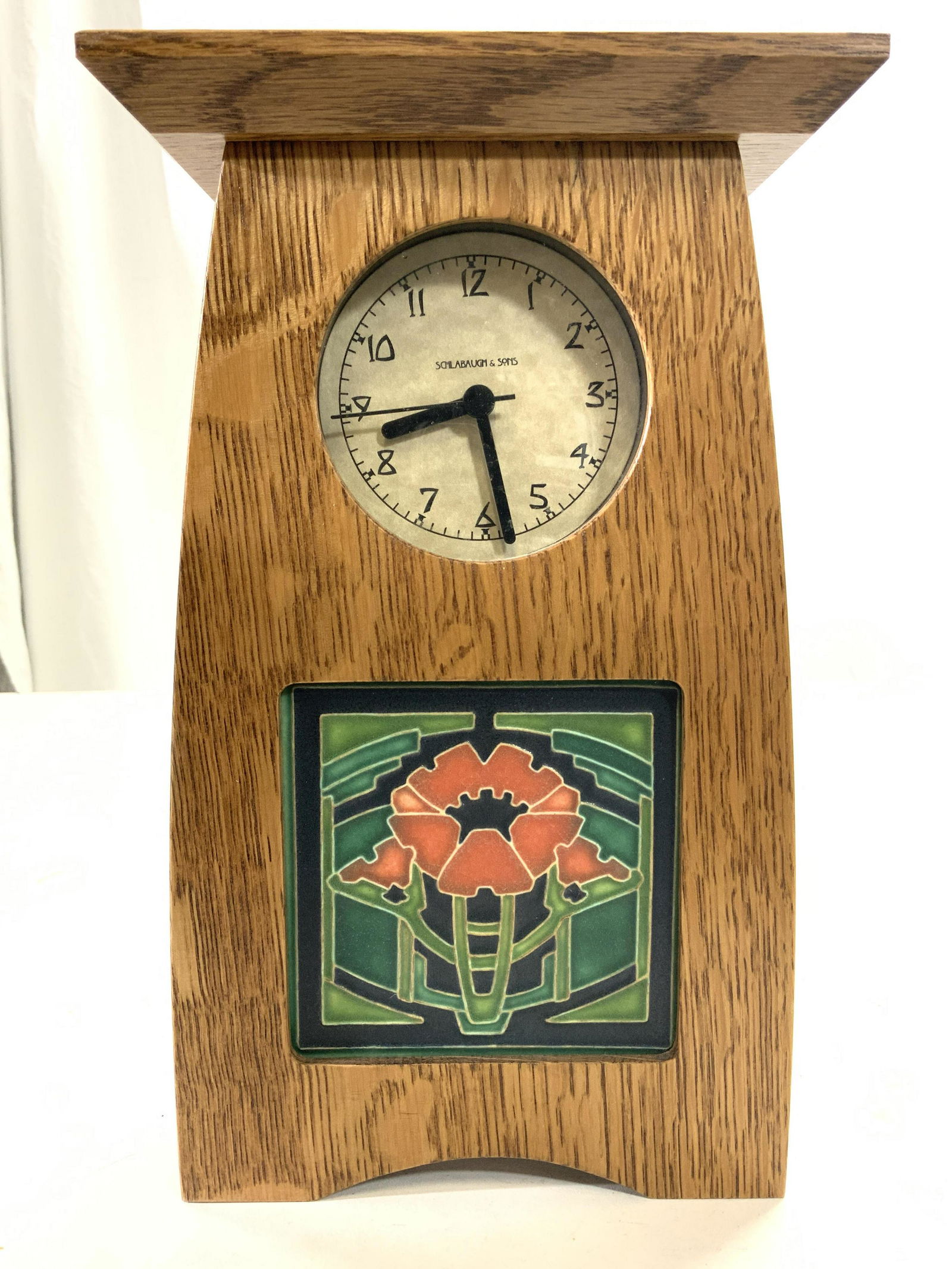 SCHLABAUGH & SONS Art Deco Mantel Clock (1 of 9)