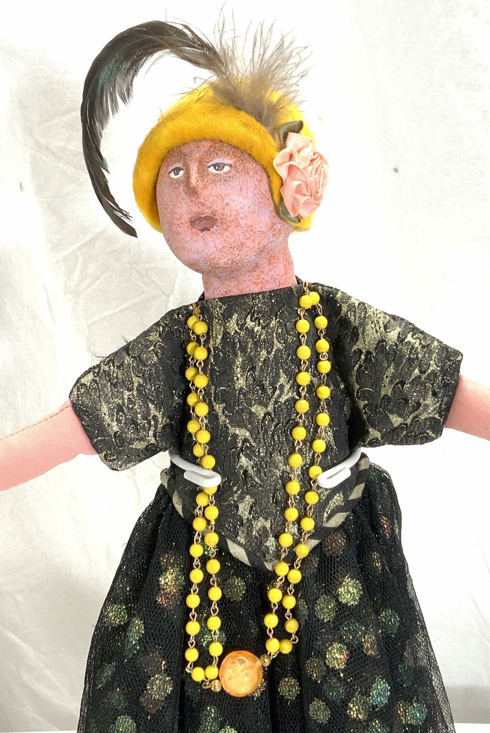 Vintage Handmade Flapper Doll (1 of 6)