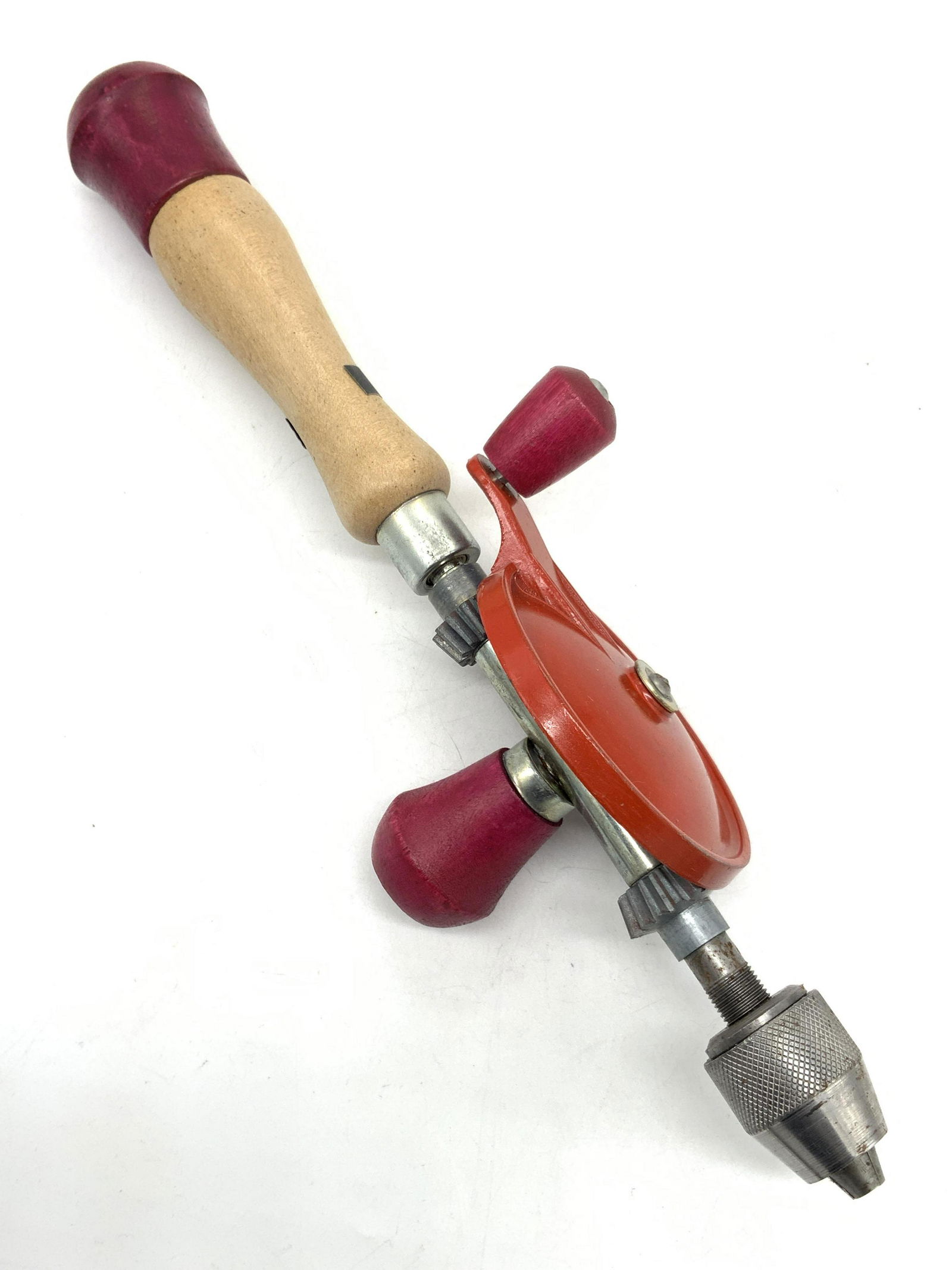 Vintage Wooden Hand Drill, Japan (1 of 8)