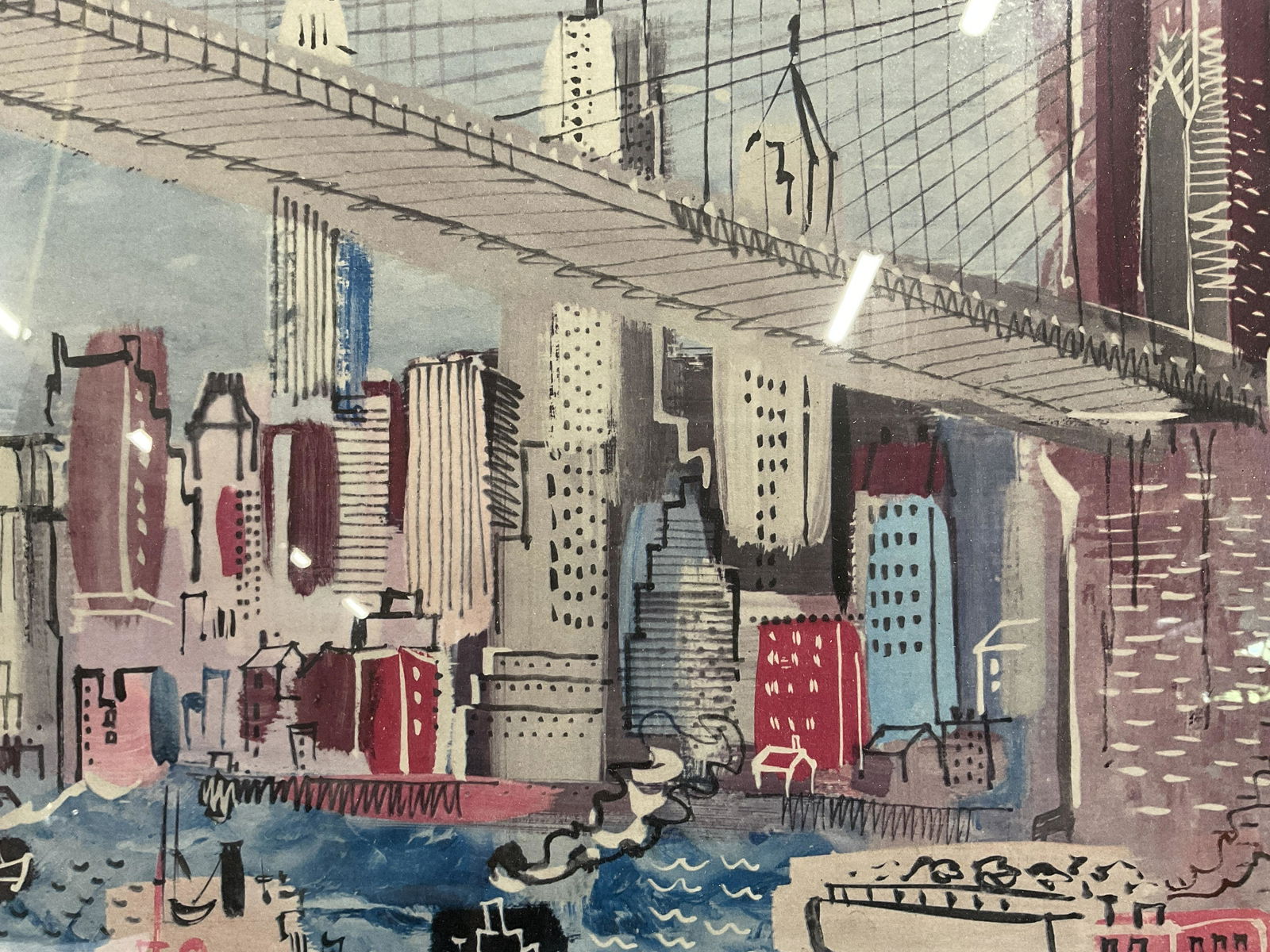 CHARLES COBELLE Cityscape Lithograph (1 of 8)