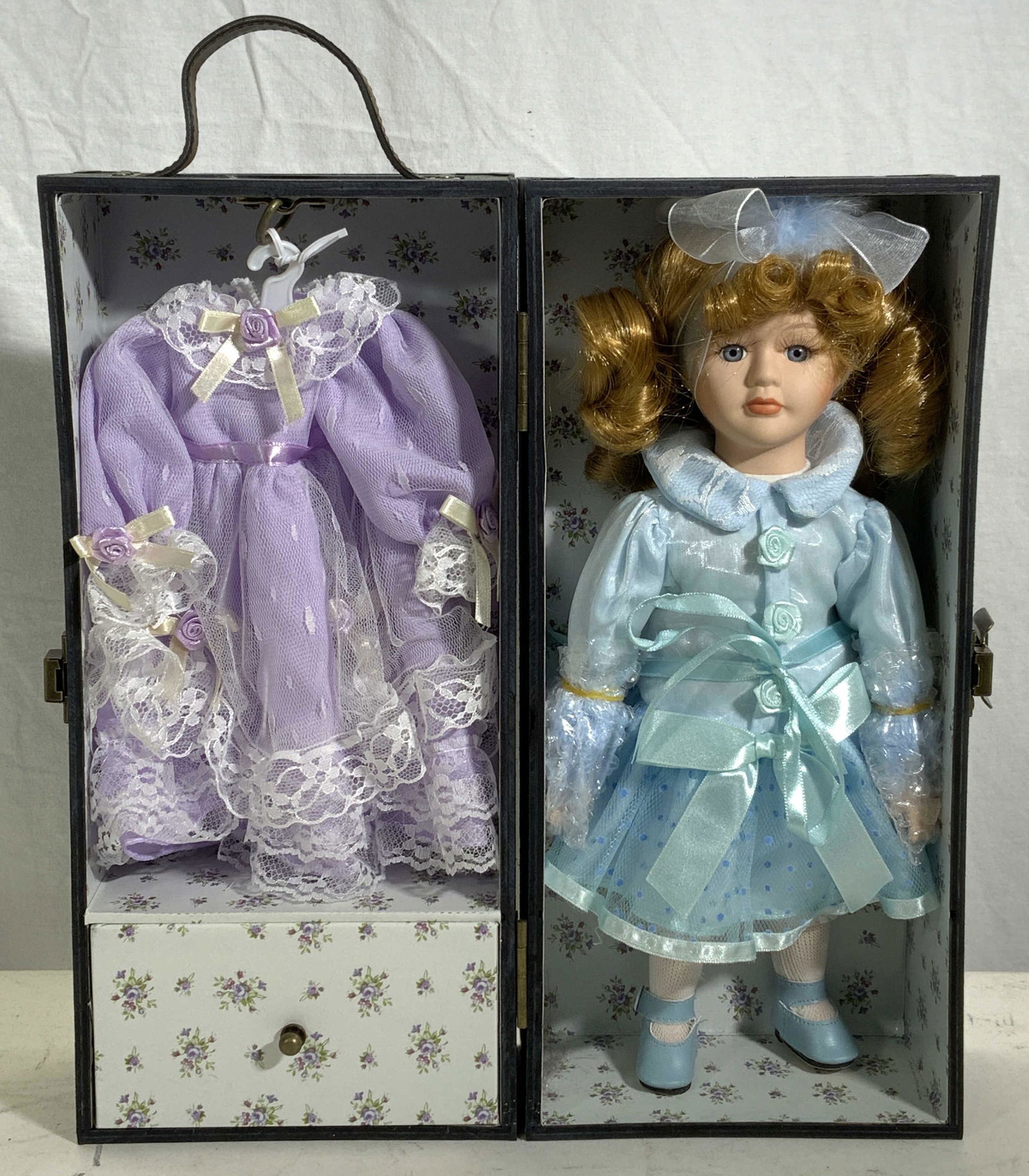 Doll, 2 Doll Outfits, Carrying/Display Trunk (1 of 7)