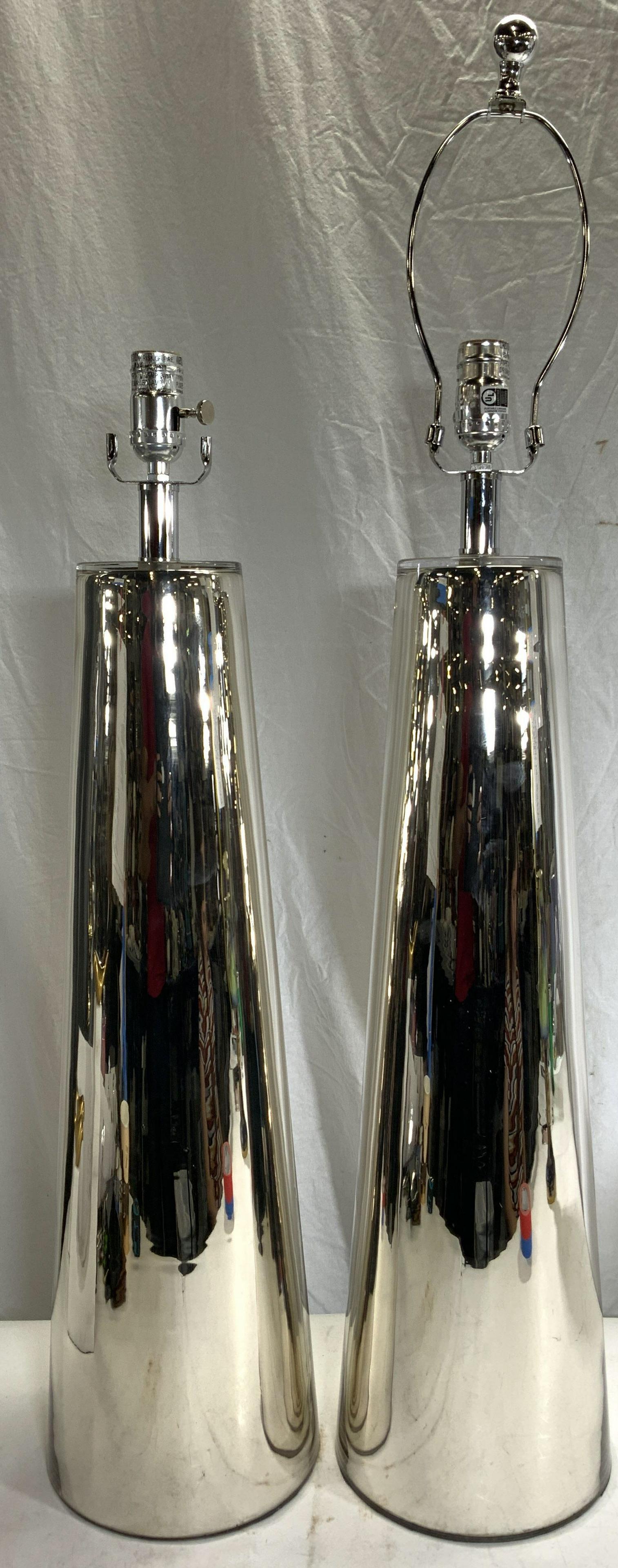 Pair Mirrored Lamps (1 of 8)