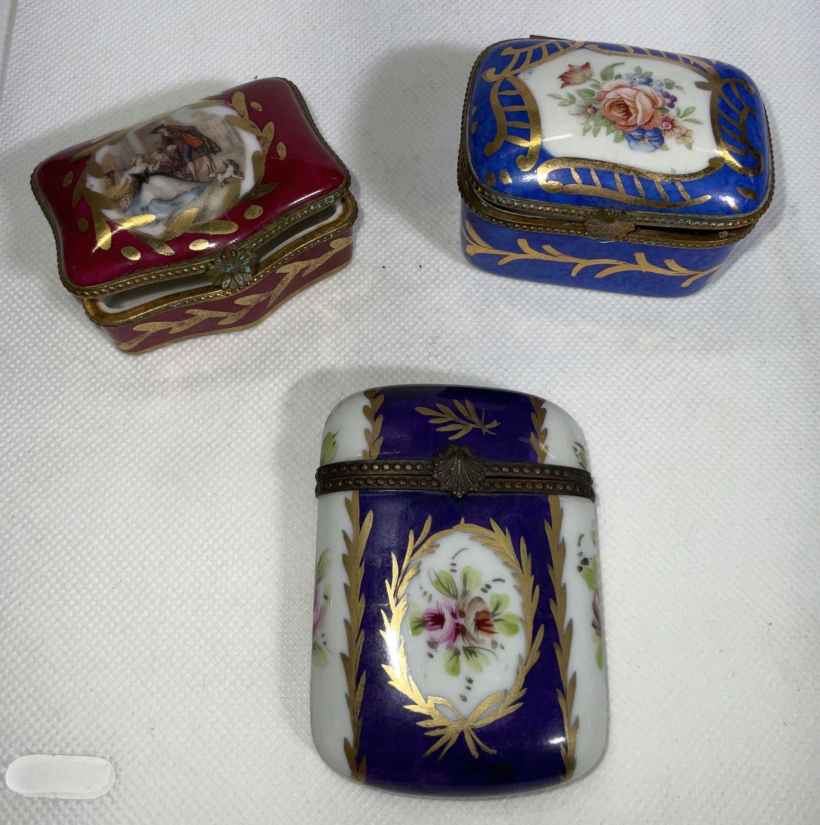 Lot 3 Pill Boxes, Limoges More (1 of 6)