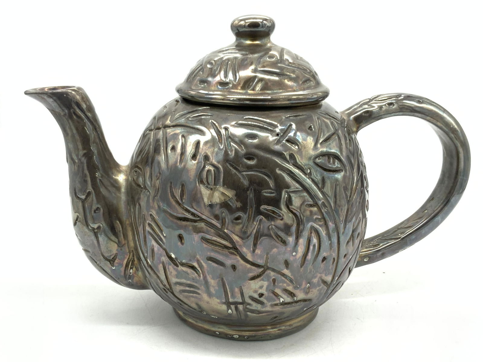 Signed Vintage Ceramic Tea Pot Vessel (1 of 9)