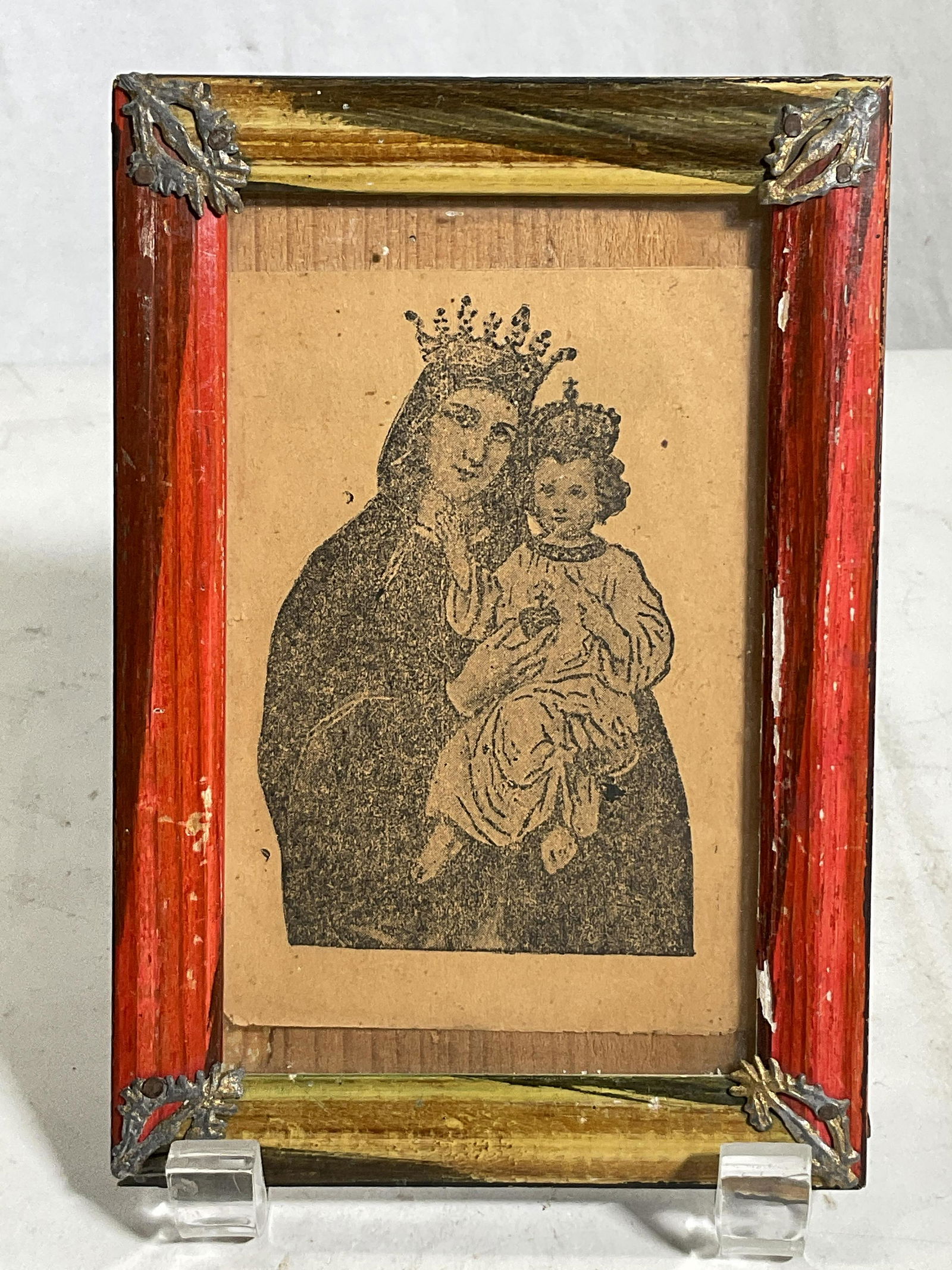 Framed Mother Mary & Jesus Print, Mexico (1 of 6)