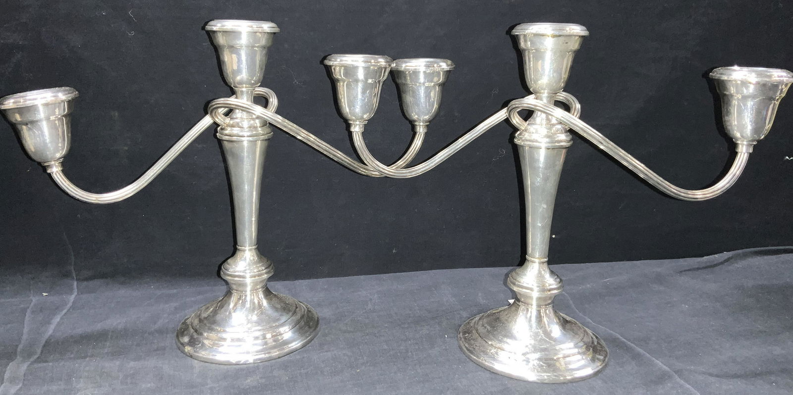 GORHAM Silver Plated Art Deco Candelabra (1 of 9)