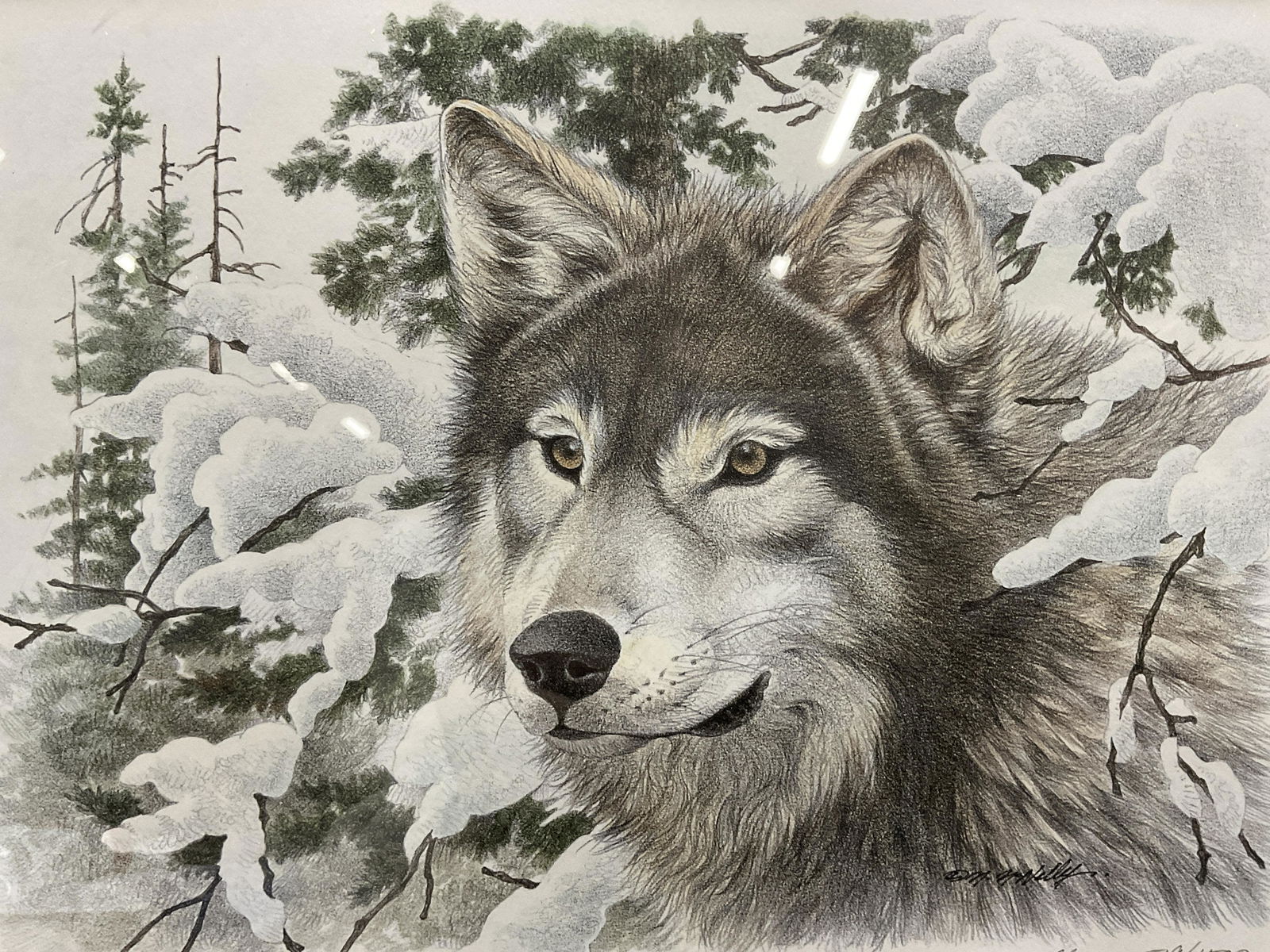 M MCNELLY Signed Offset Lithograph (1 of 7)