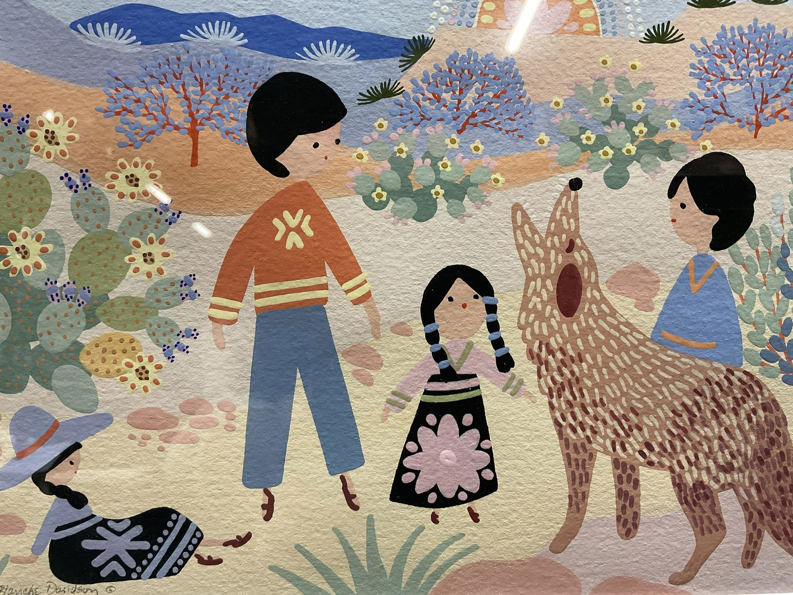 BLANCHE DAVIDSON Signed Gouache Painting (1 of 7)