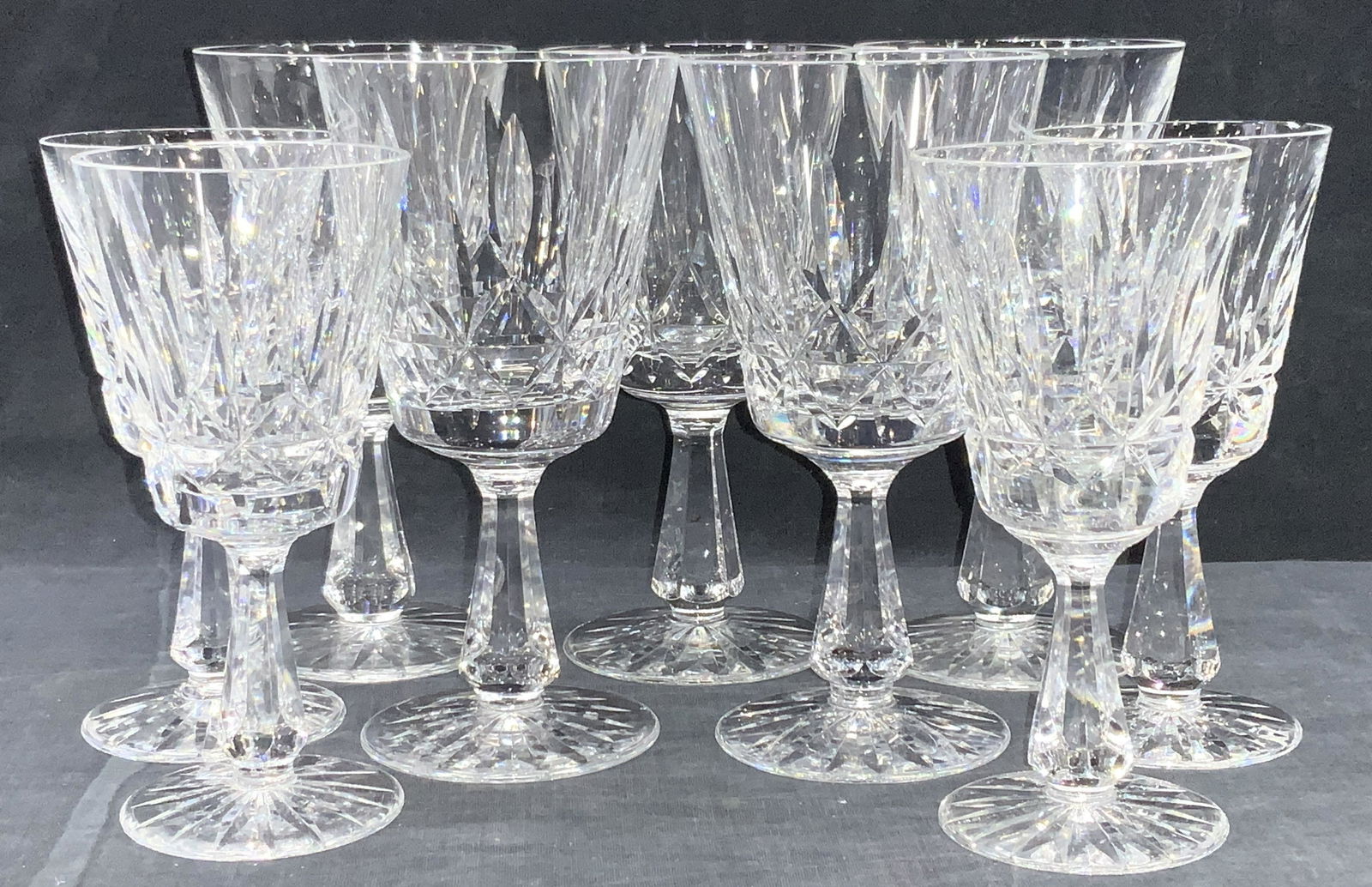 9 WATERFORD Cut Crystal Stemware (1 of 10)