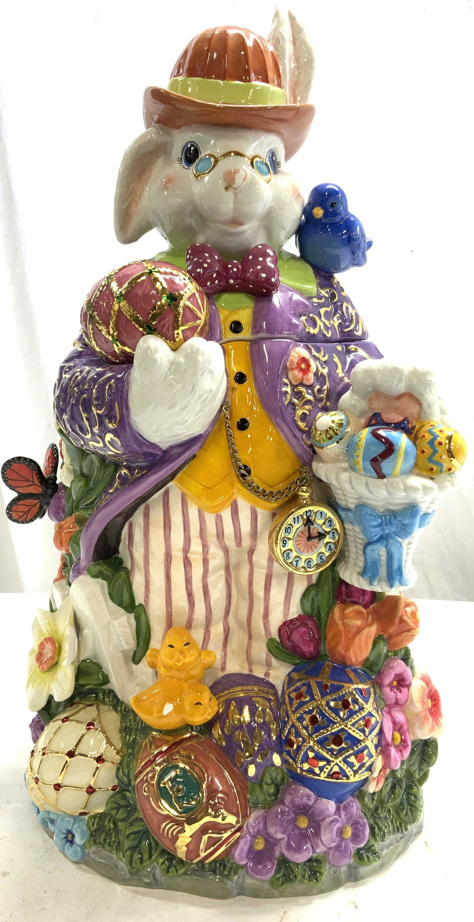 RADKO Dapper Hare Porcelain Cookie Jar (1 of 11)