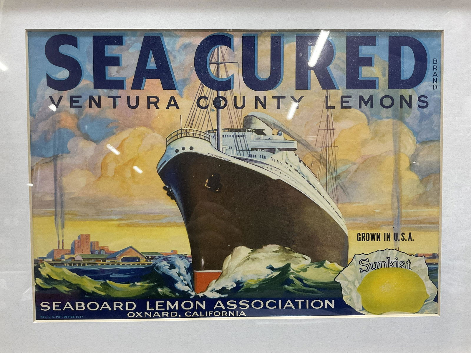 SUNKIST Ventura County Lemons Crate Label (1 of 7)