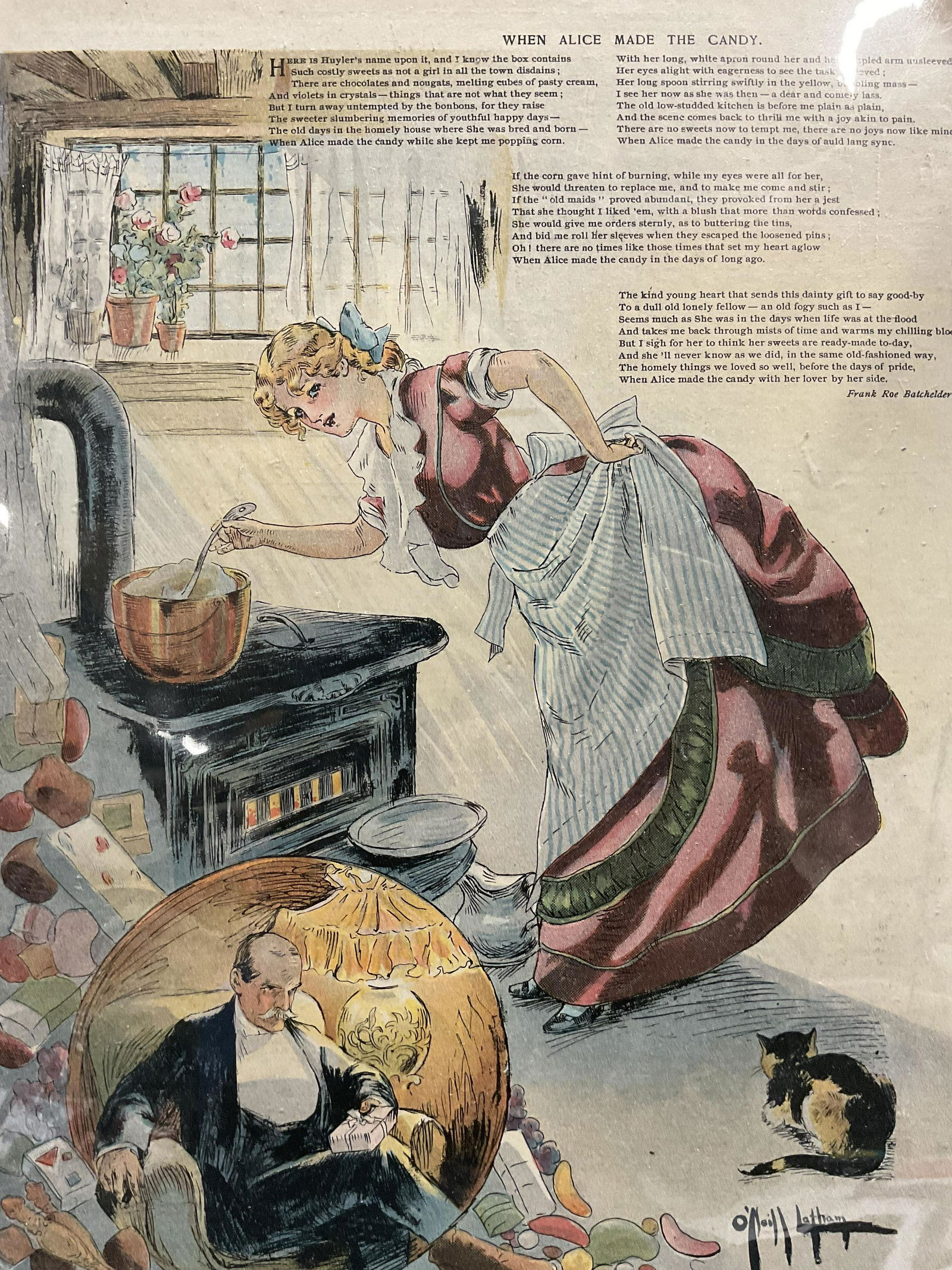 Vintage ROSE O NEILL Alice Lithograph (1 of 7)