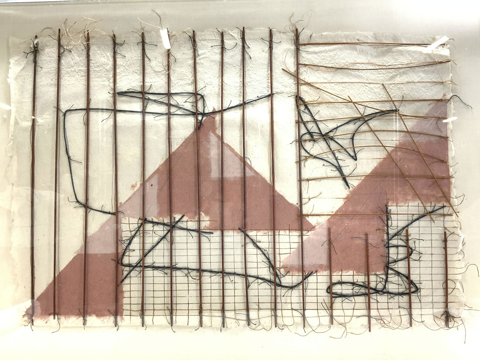 Enclosed Signed Mixed Media Textile CollageXL (1 of 9)