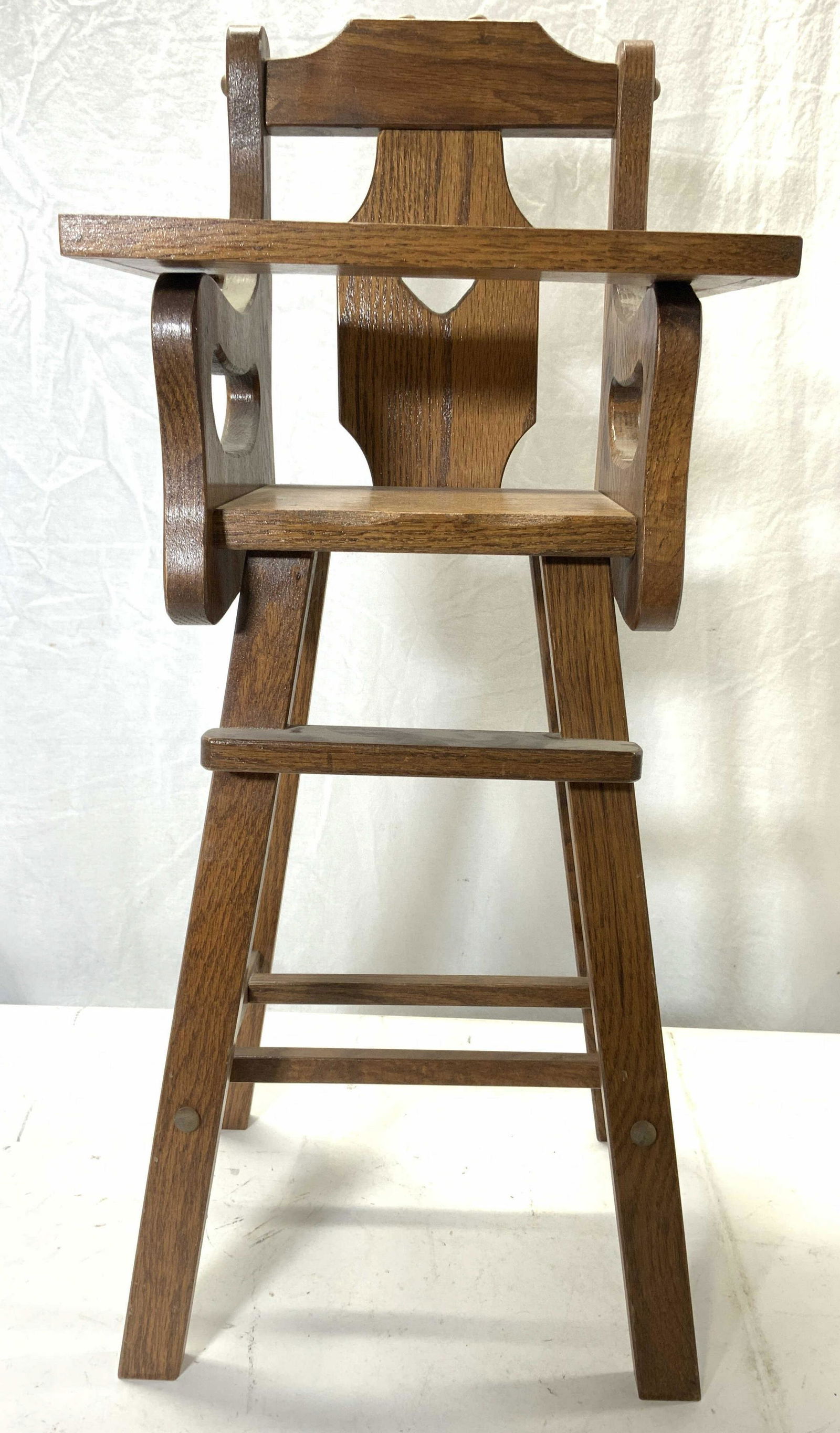 Vintage Wooden Doll Sized High Chair (1 of 8)