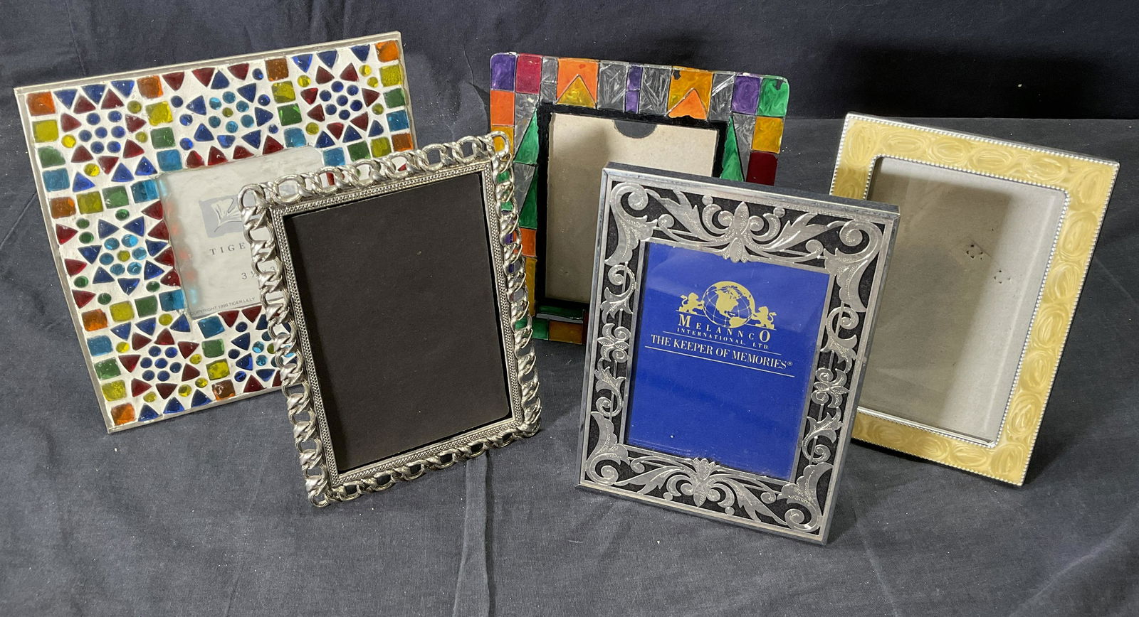 Lot 5 Frames, Colorful & Silver Toned (1 of 7)