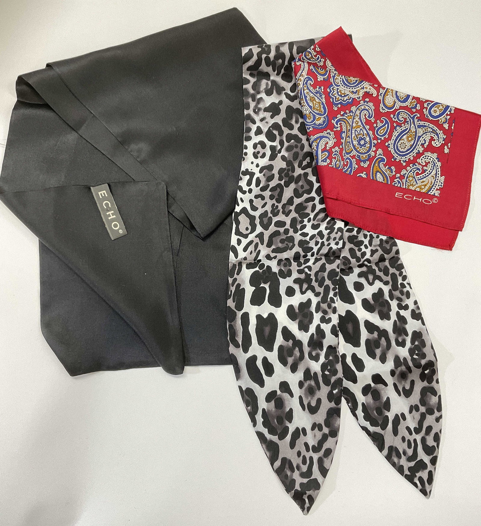 Lot 3 ECHO Silk Clothing Accessories, (1 of 5)