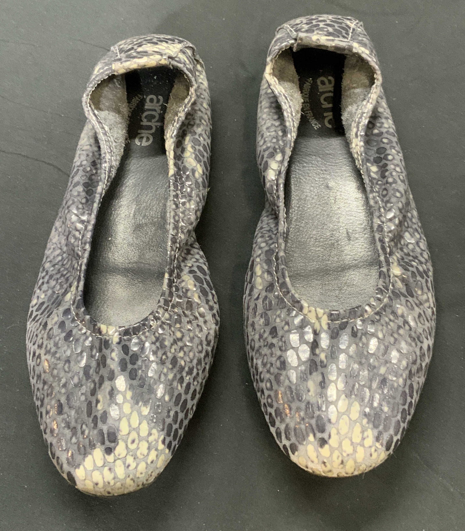 ARCHE Snakeskin Style Ballet Flats FRANCE (1 of 5)