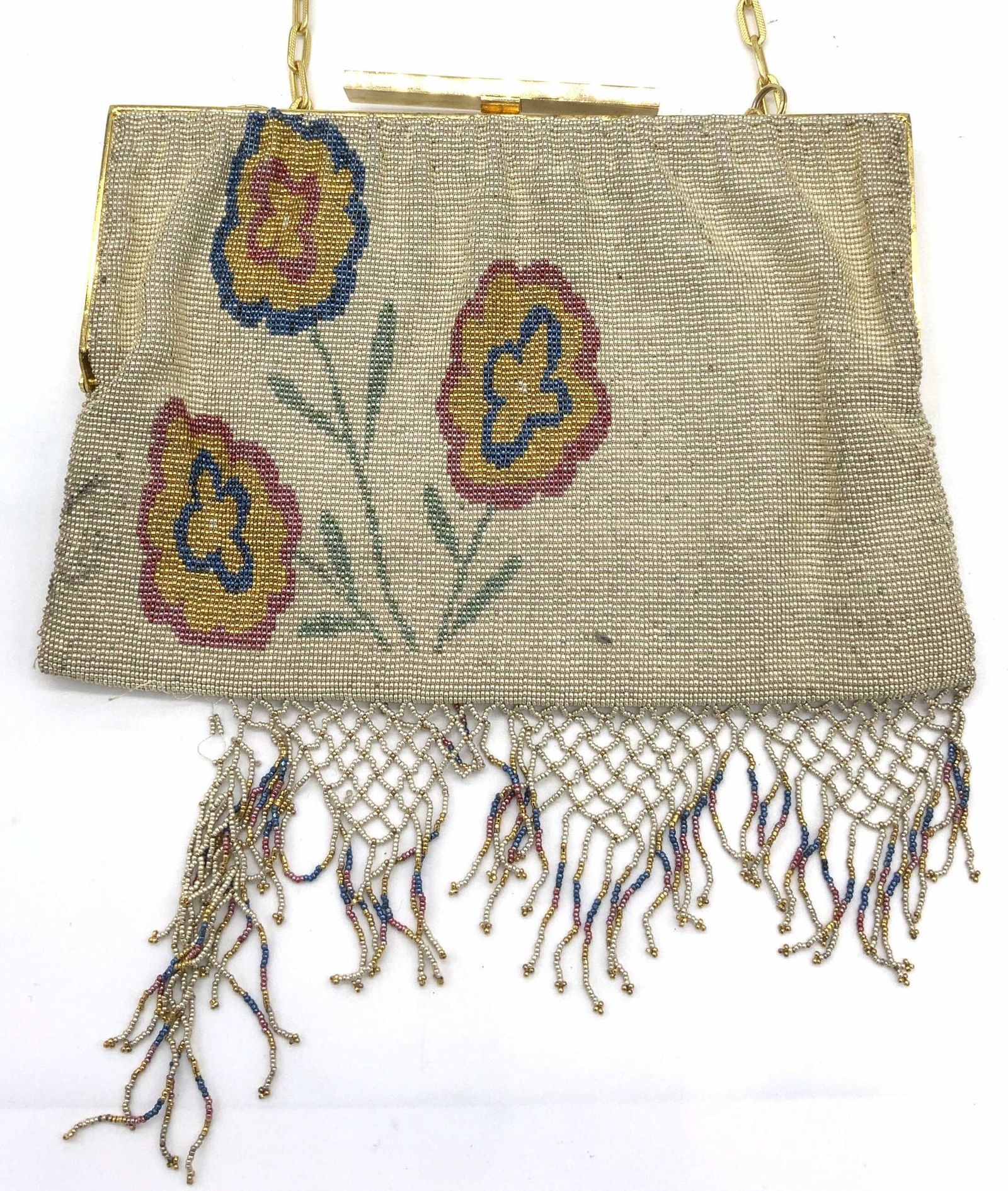 PIERRE CARDIN PARIS Vintage Glass Beaded Purse (1 of 11)