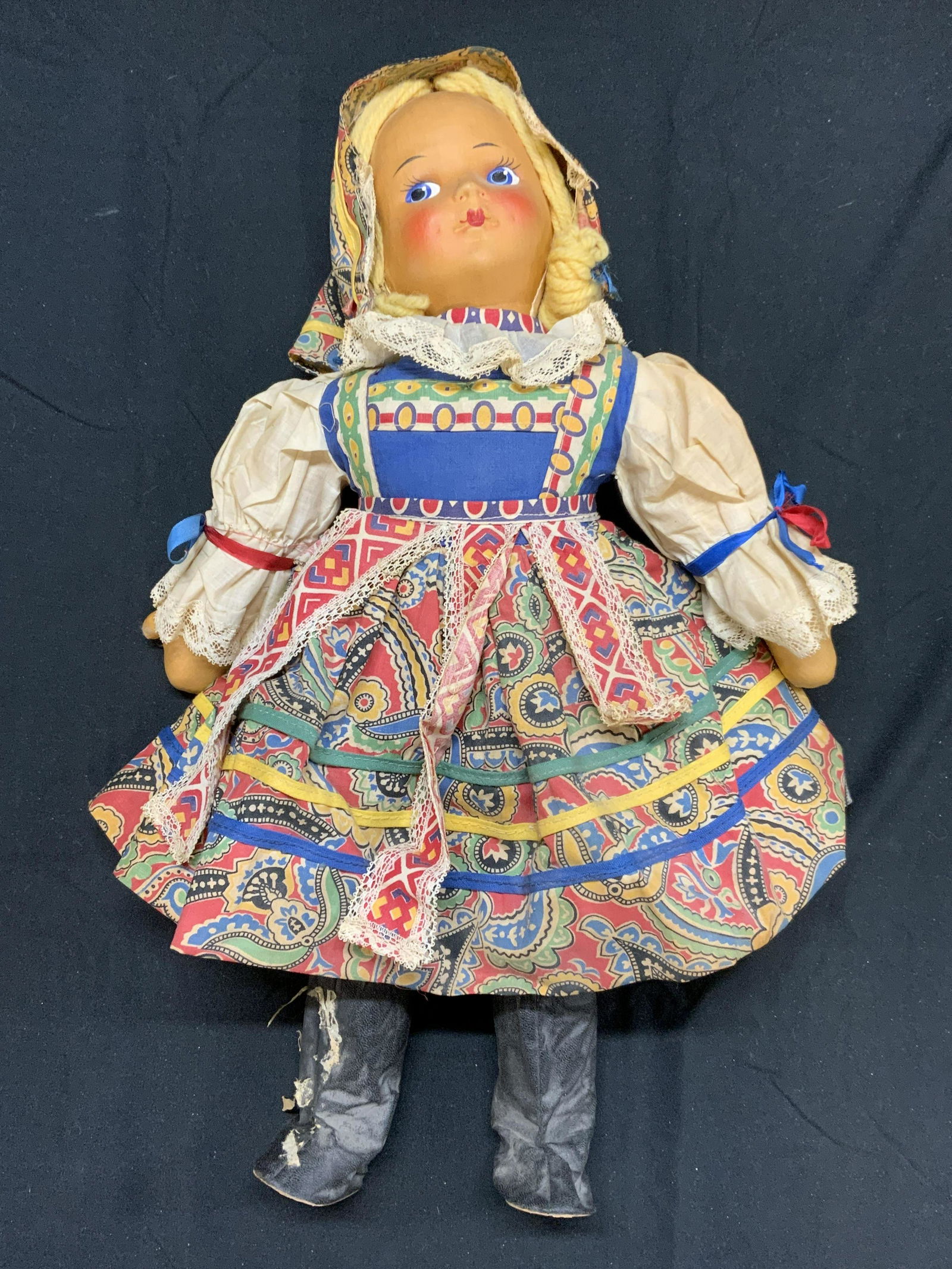 Vintage Hand Painted Dutch Style Doll (1 of 5)