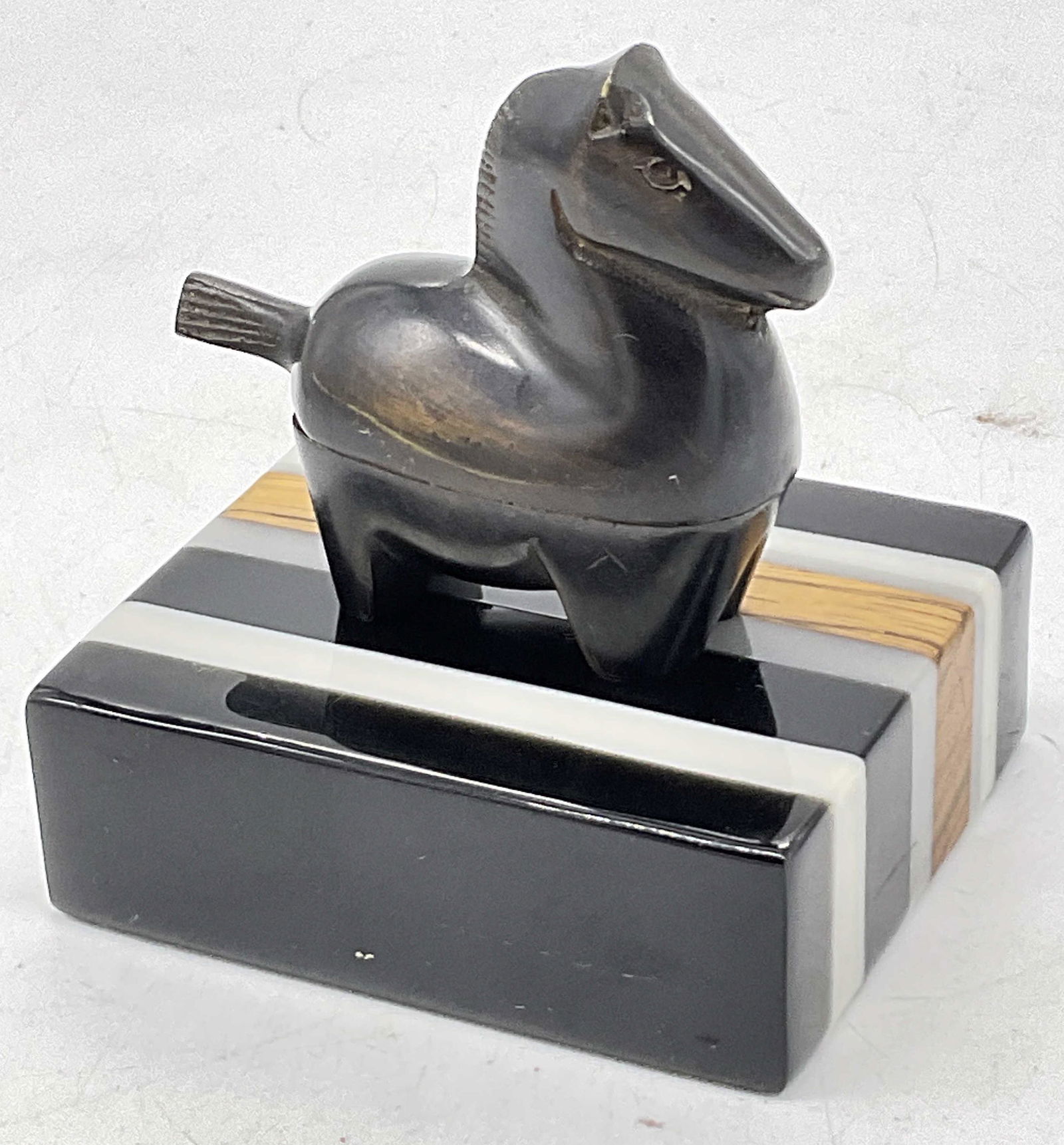 Lot 2 Horse & Wood/ Resin Block (1 of 5)