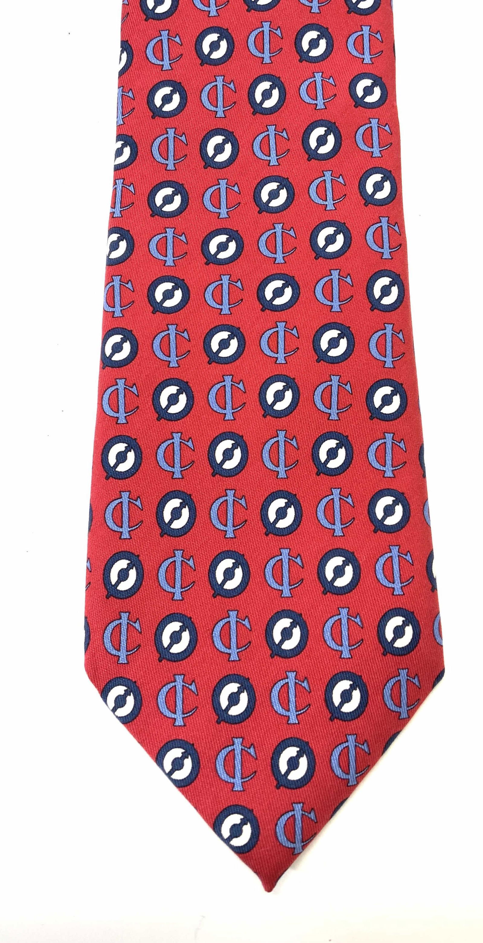 VINEYARD VINES Monogram Red Silk Tie (1 of 4)