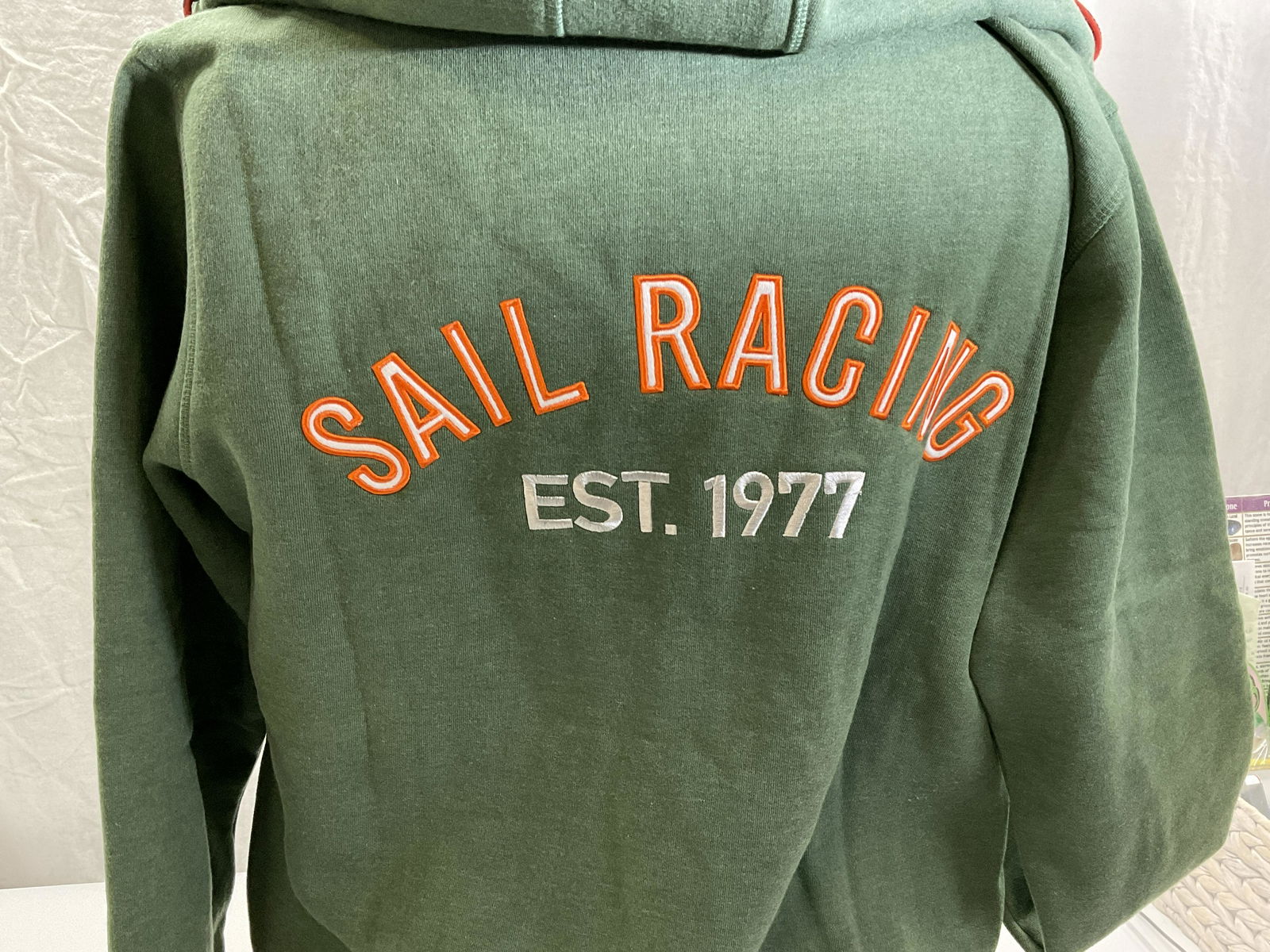 SAIL RACING Green Zip Up Sweatshirt (1 of 6)