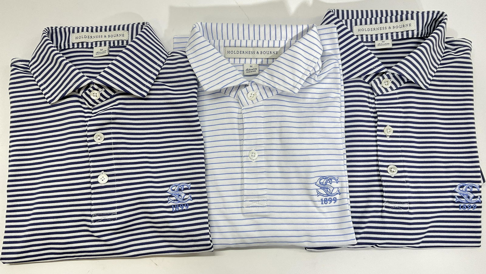 Lot 3 HOLDERNESS & BOURNE Stripped Collared Shirts (1 of 6)